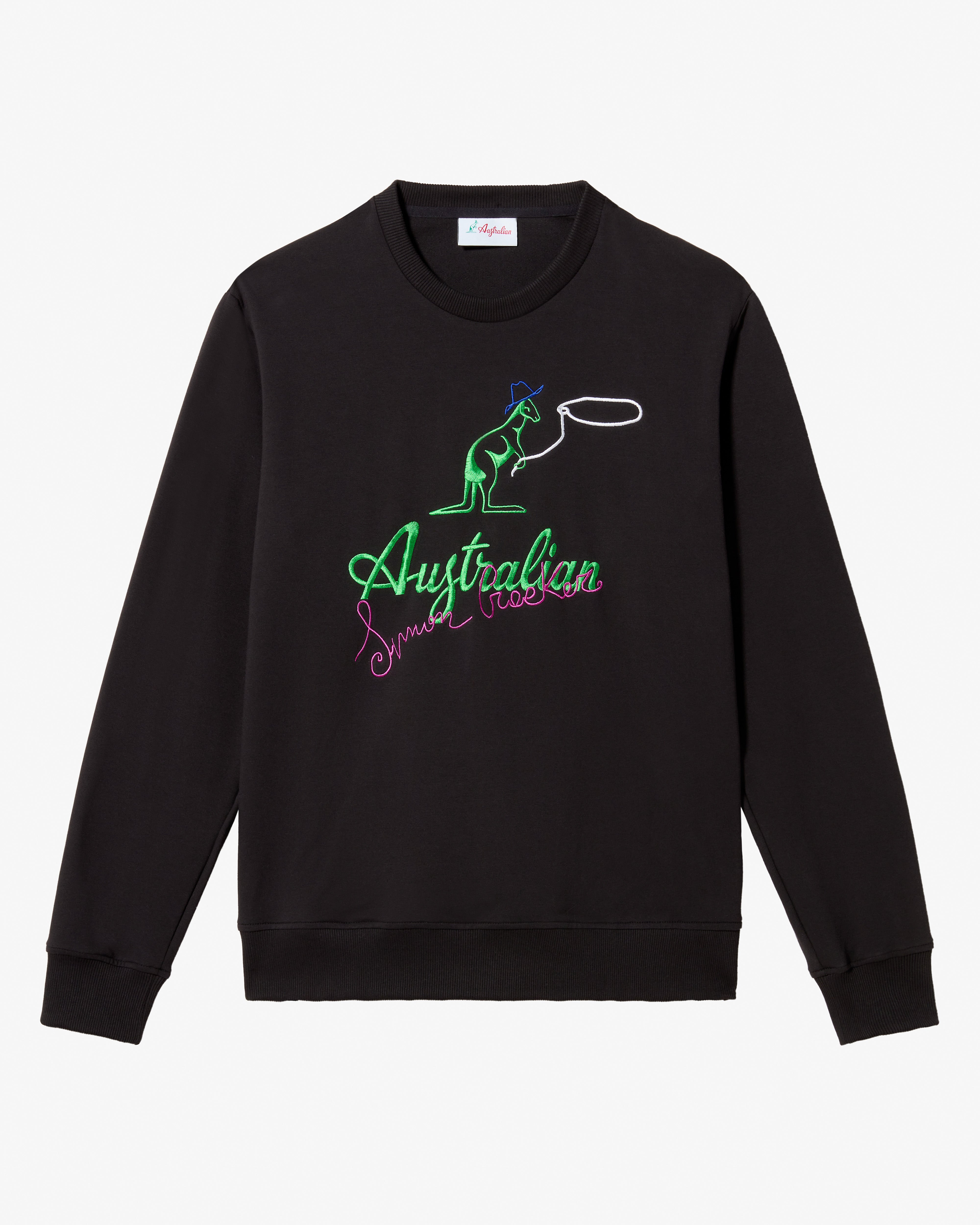 australian-cow-kangoo-crewneck-simon-cracker-x-australian-nero image 4