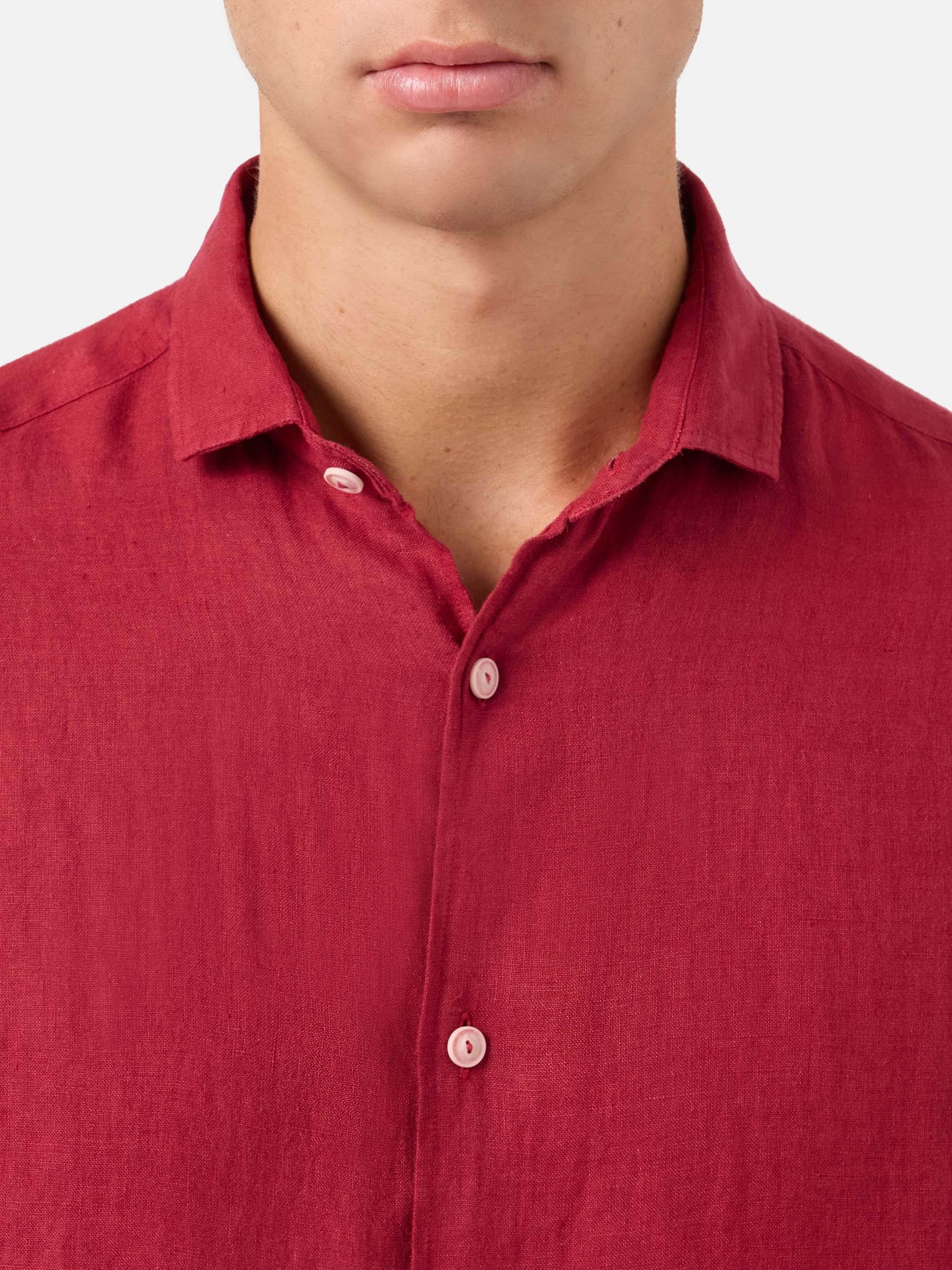 mc2-saint-barth-camicia-pamplona-uomo-in-lino-bordeaux image 2