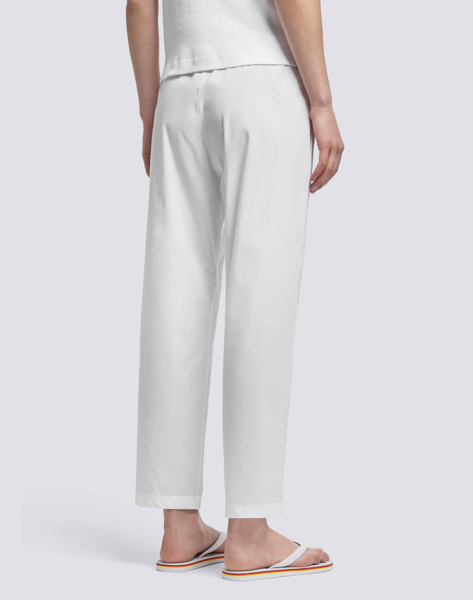 sundek-pipeline-pantaloni-lunghi-donna-a-sigaretta-in-cotone-popeline image 5