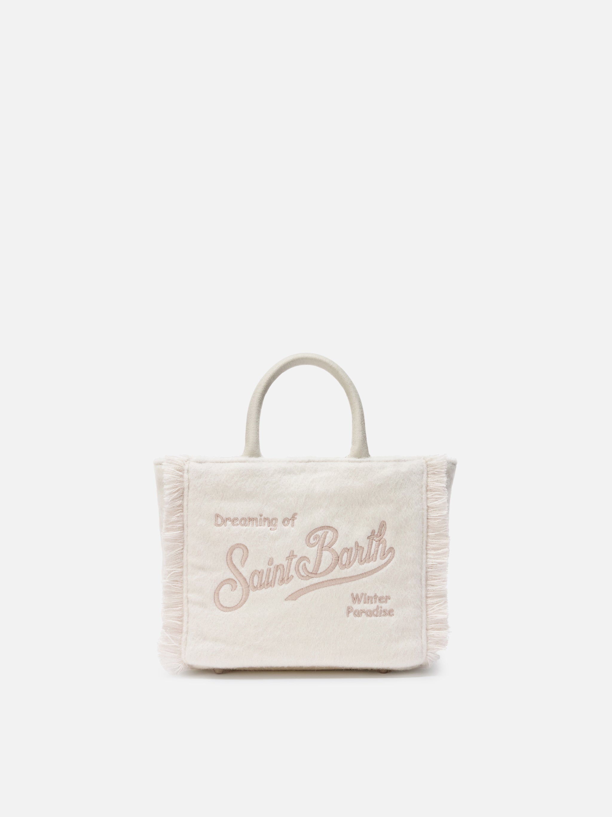 mc2-saint-barth-vanity-mini-felt-borsa-mini-bianca-tracolla image 1