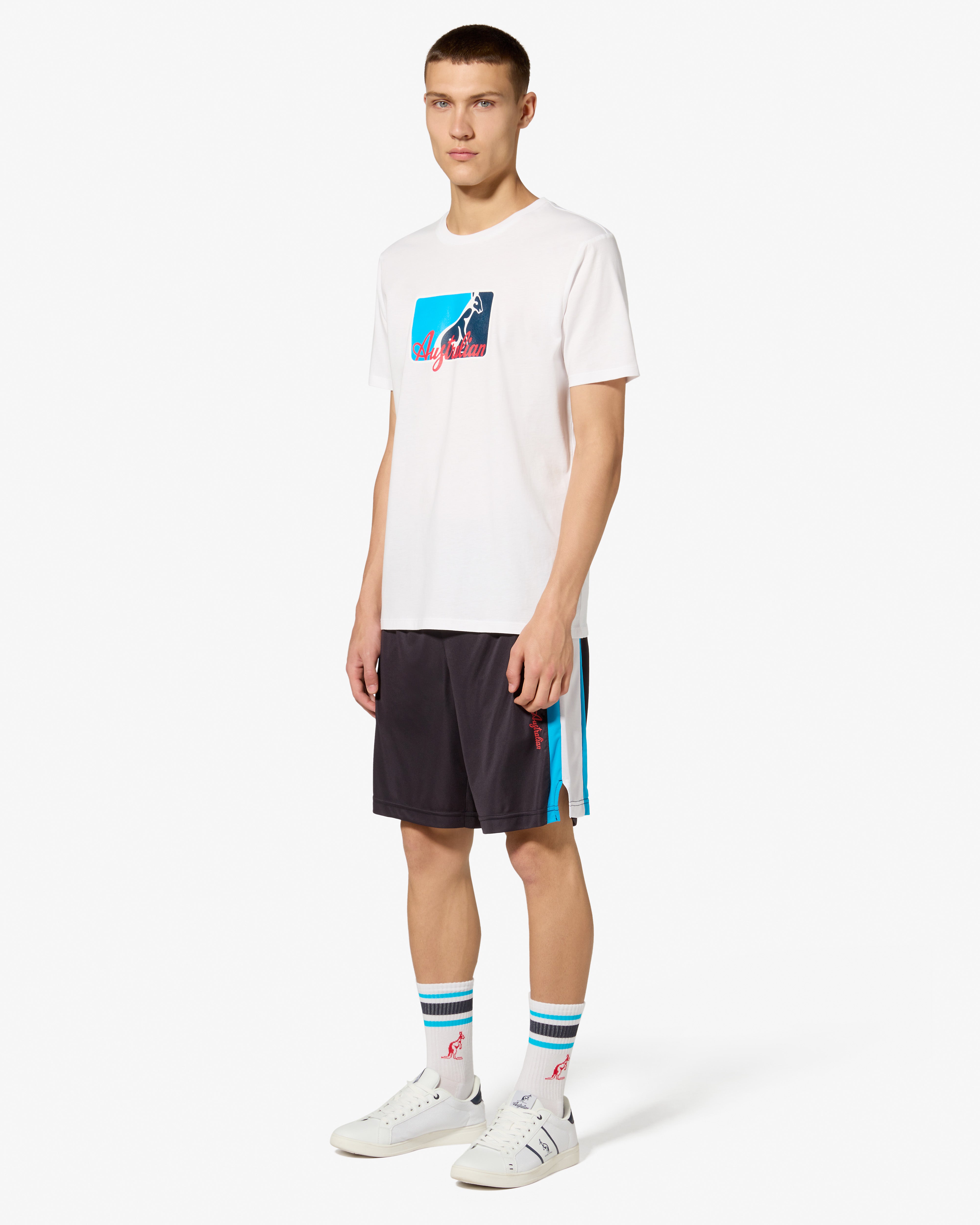 australian-league-cotton-t-shirt-maglietta-cotone-bianca-regular image 2