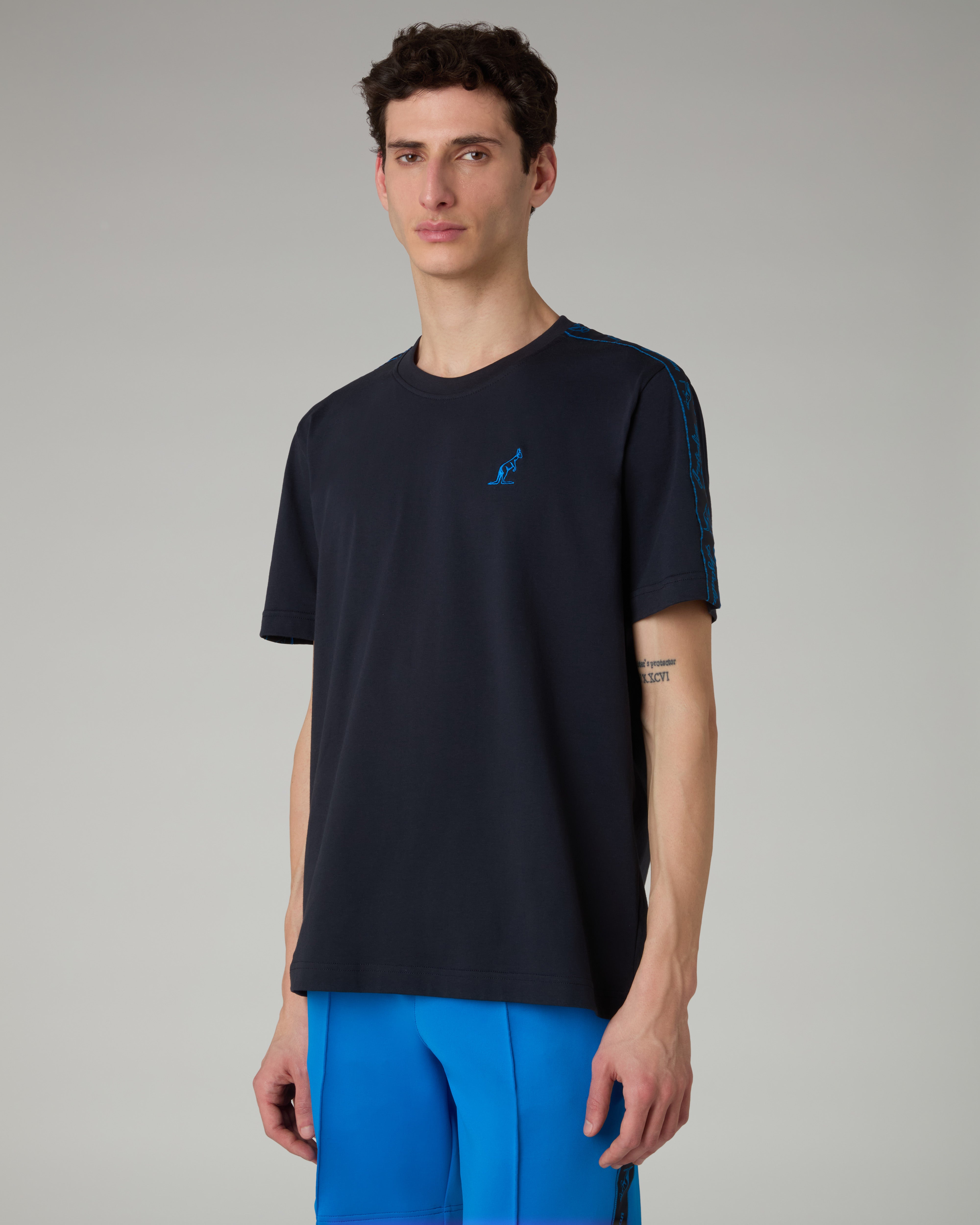 australian-blue-tape-t-shirt-in-cotone-blu-navy-regular-fit image 1