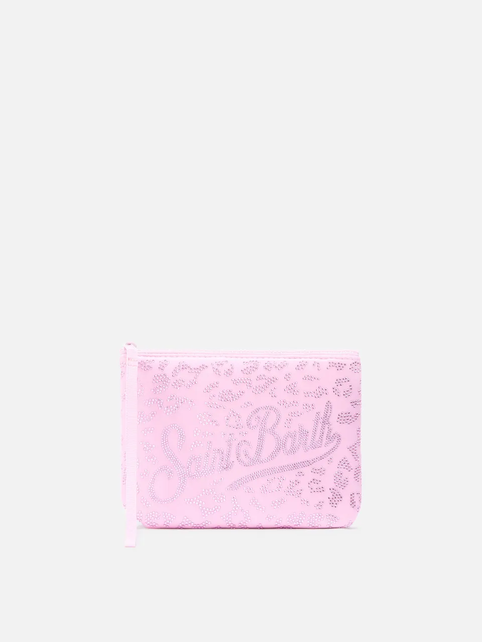 mc2-saint-barth-aline-pochette-scuba-leopardata-con-strass-rosa image 1