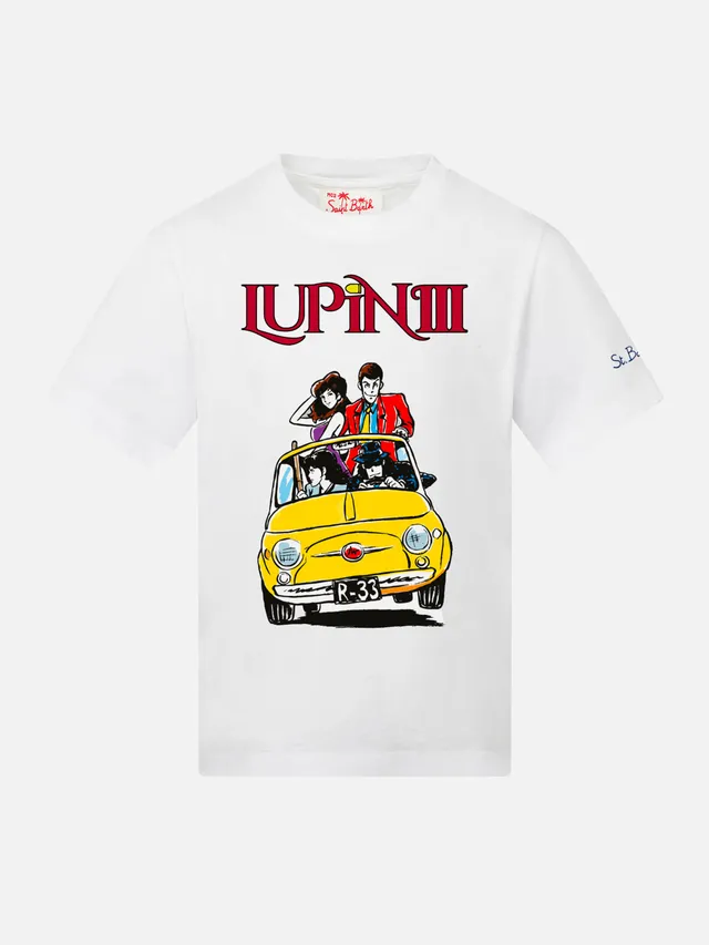 mc2-saint-barth-lupin-iii-edizione-speciale-t-shirt-bambino-cotone-bianca image 1