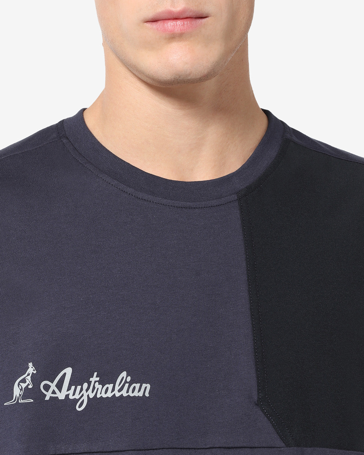australian-tek-fleece-t-shirt-blu-navy-t-shirt-cotone-regular-fit image 4