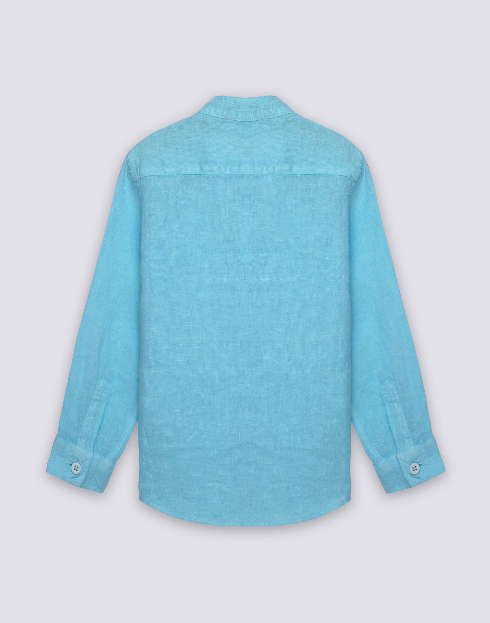 sundek-camicia-bambino-manica-lunga-in-lino-con-colletto-alla-coreana image 2