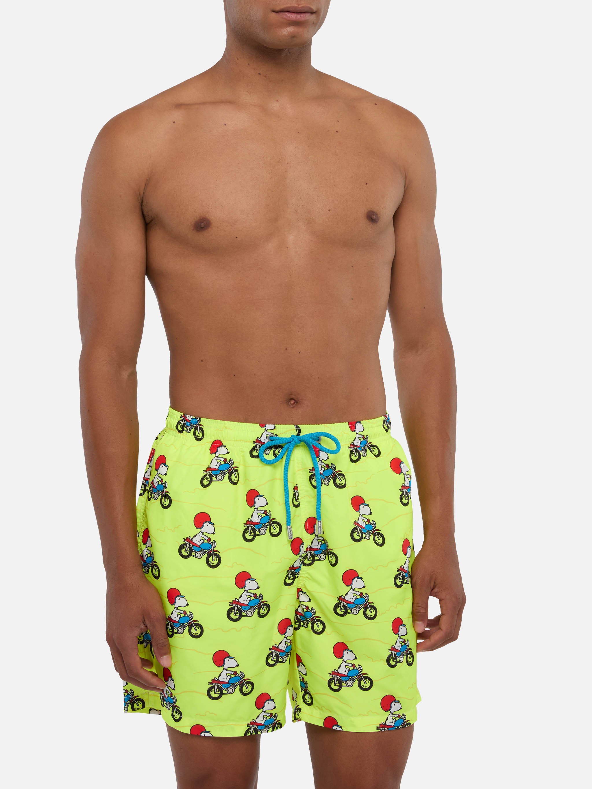 mc2-saint-barth-lighting-costume-mare-uomo-snoopy-rider-giallo-special-edition-p image 3
