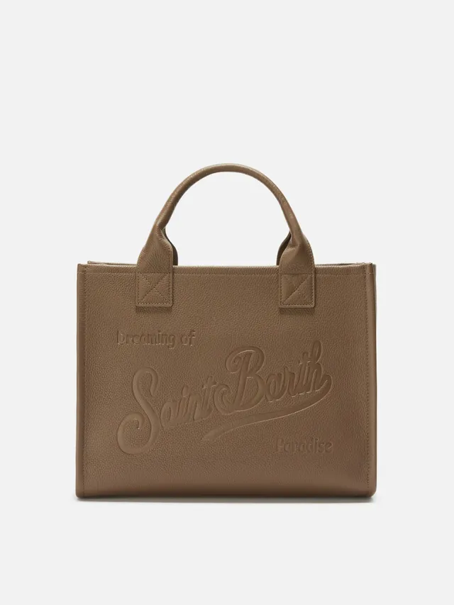 mc2-saint-barth-borsa-a-spalla-vanity-bag-large-in-pelle-martellata-marrone image 1