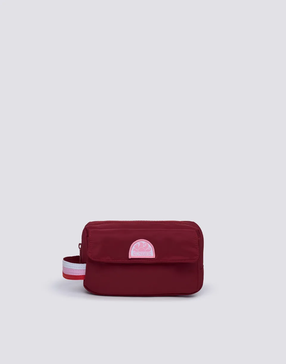 sundek-beauty-case-con-zip-e-dettagli-arcobaleno-travel-pouch image 1