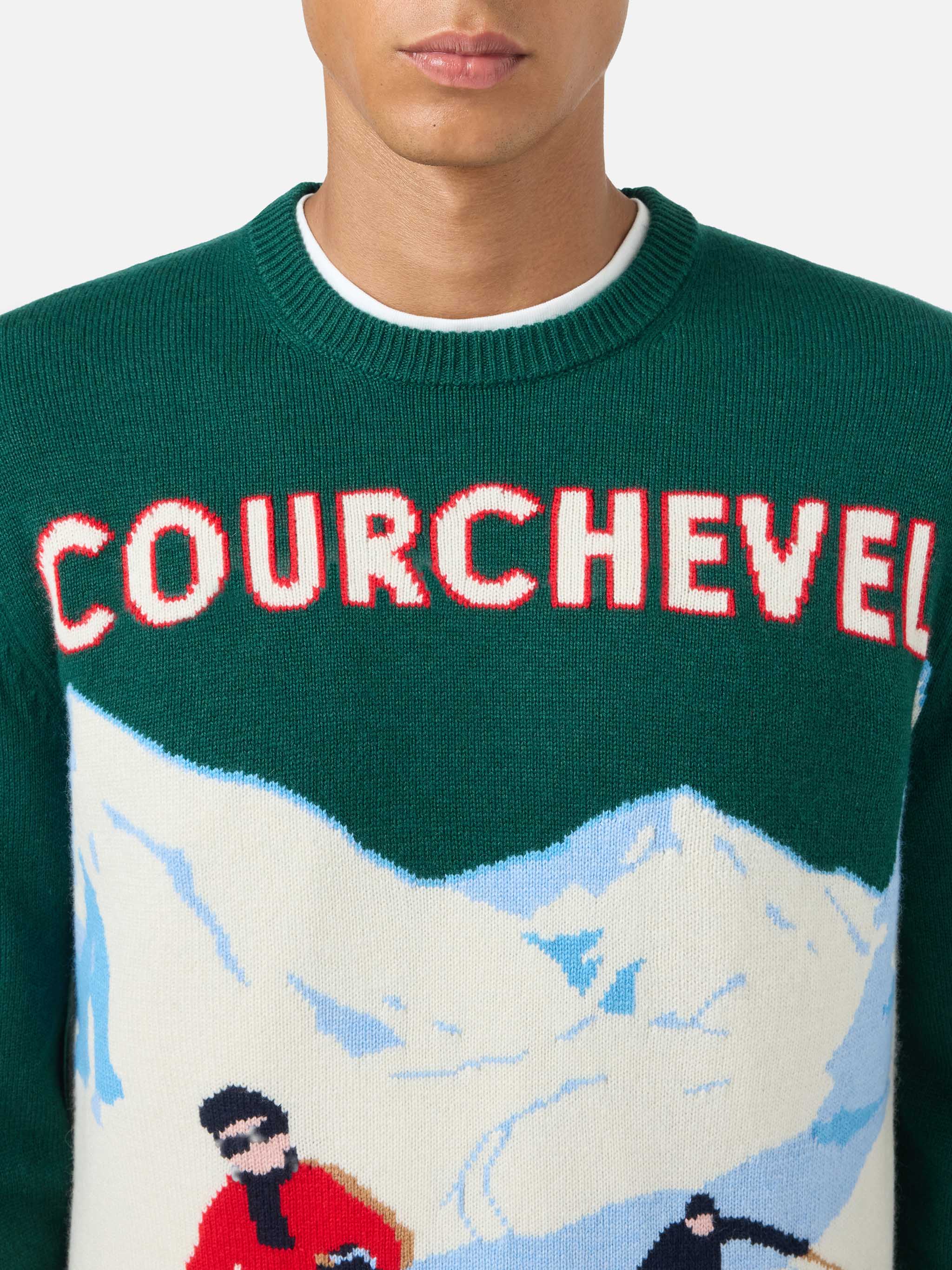 mc2-saint-barth-maglione-heron-uomo-girocollo-jacquard-courchevel-verde image 2