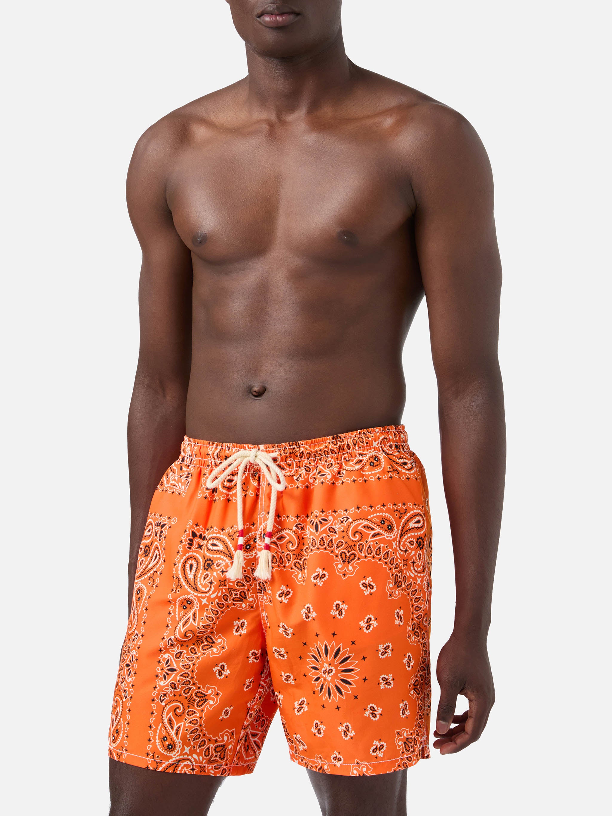 mc2-saint-barth-costume-mare-caprese-uomo-stampa-bandana-arancione image 3