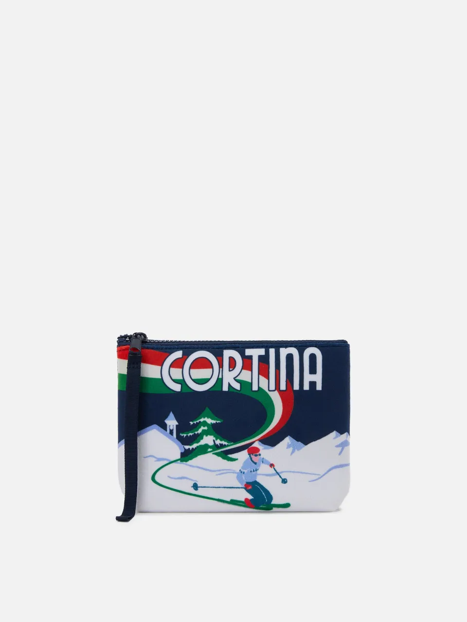 mc2-saint-barth-pochette-aline-ali0002-nero-stampa-sciatori-cortina-21x15-5x7-cm image 1