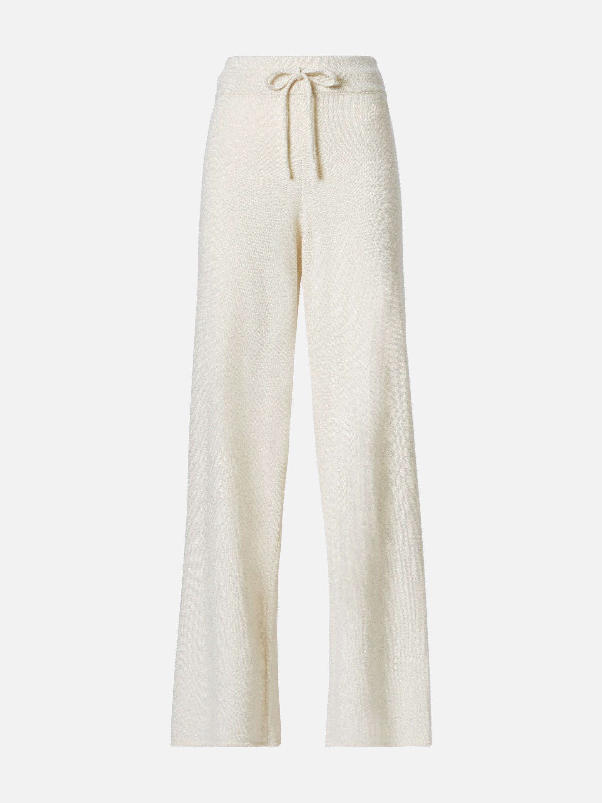 mc2-saint-barth-pantaloni-a-palazzo-in-maglia-misto-cashmere-bianco-sporco image 4