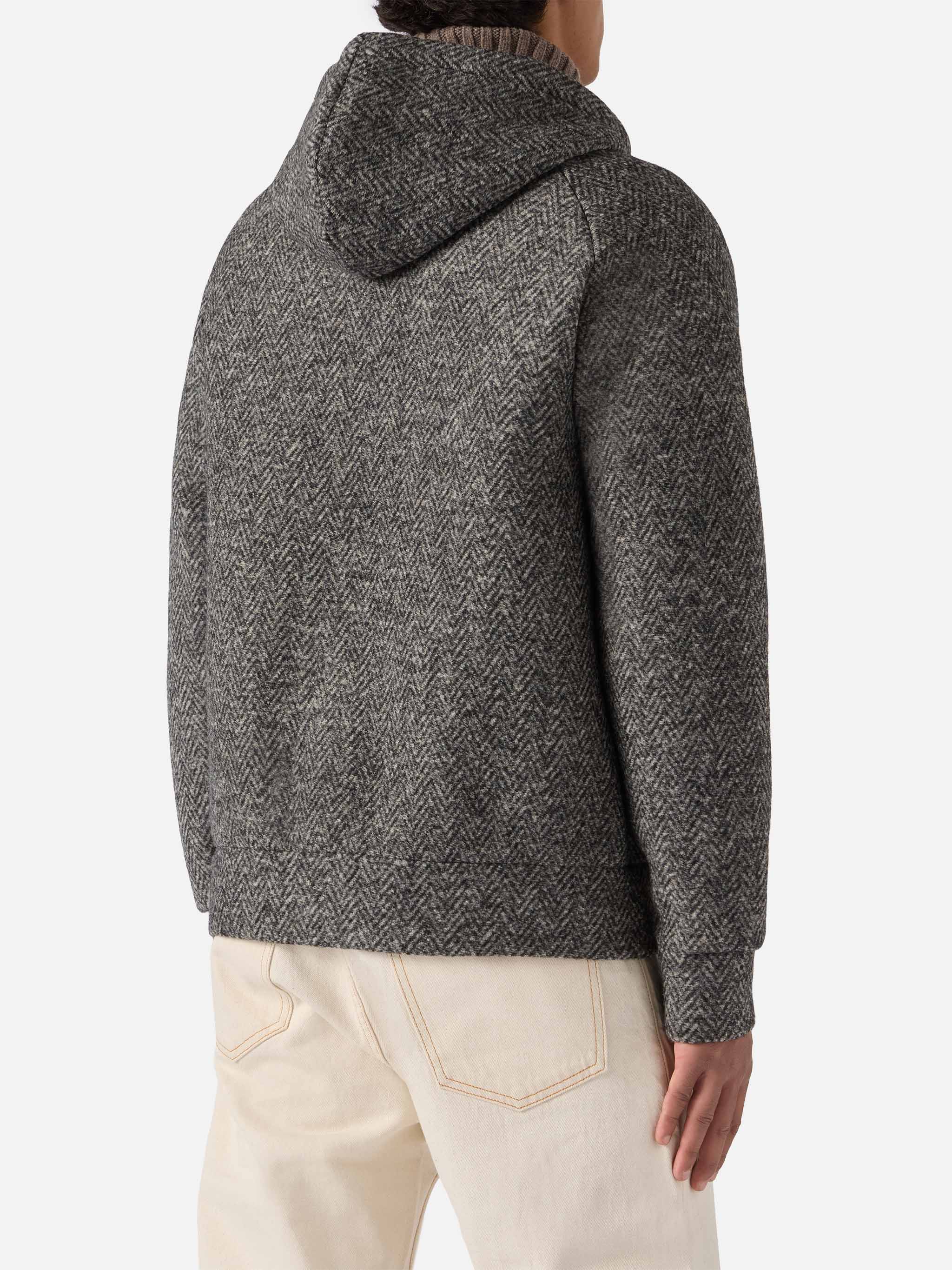 mc2-saint-barth-giacca-carrell-wool-uomo-spigata-con-zip-e-cappuccio-grigia image 4
