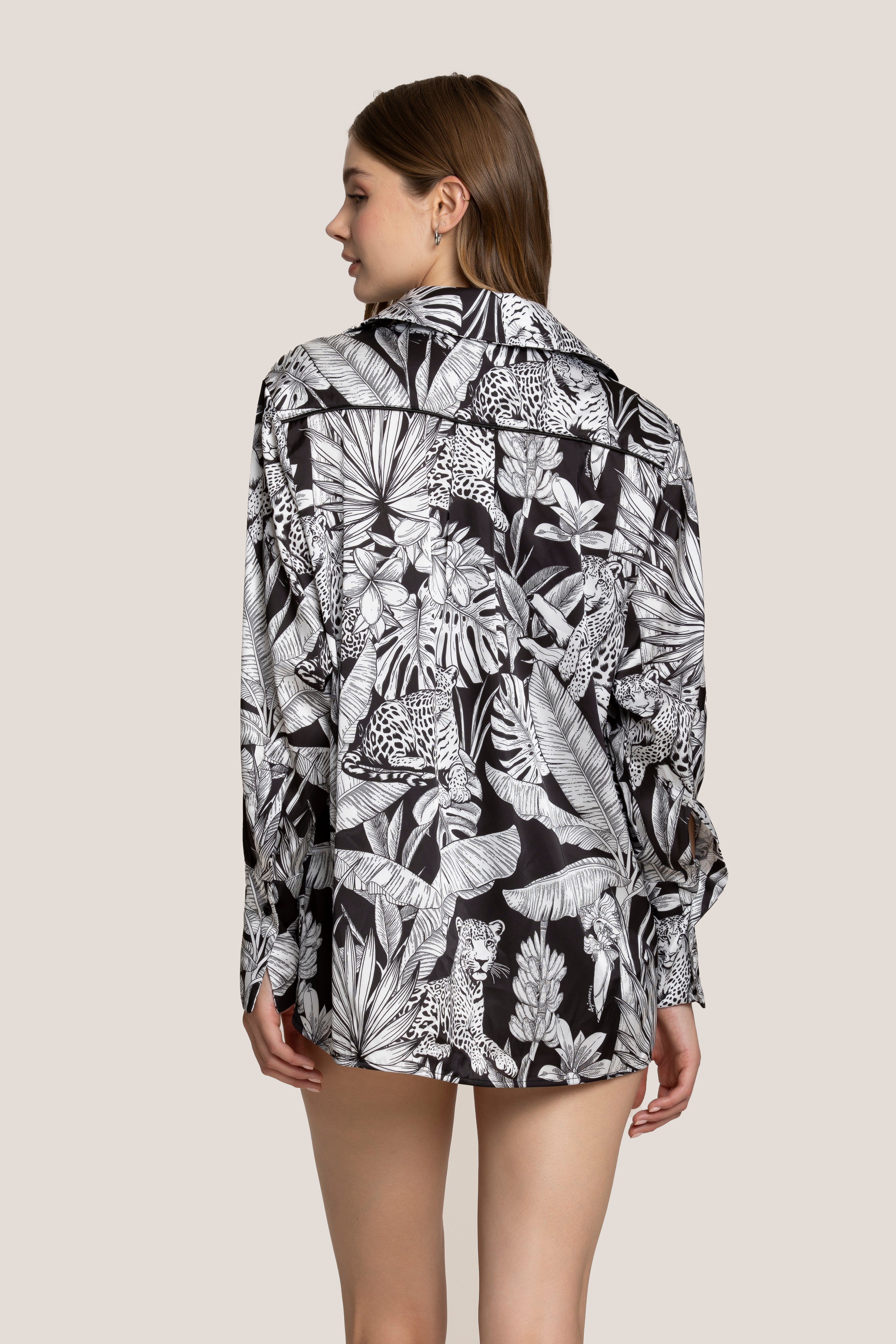 4giveness-camicia-black-white-camicia-cover-up-donna-maniche-lunghe image 2