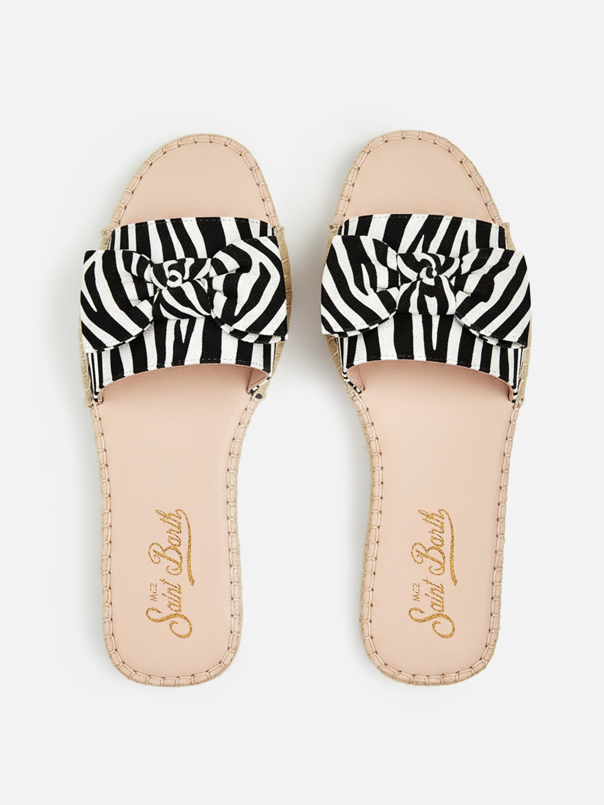 mc2-saint-barth-luz-sandalo-a-fascia-donna-zebrato image 2
