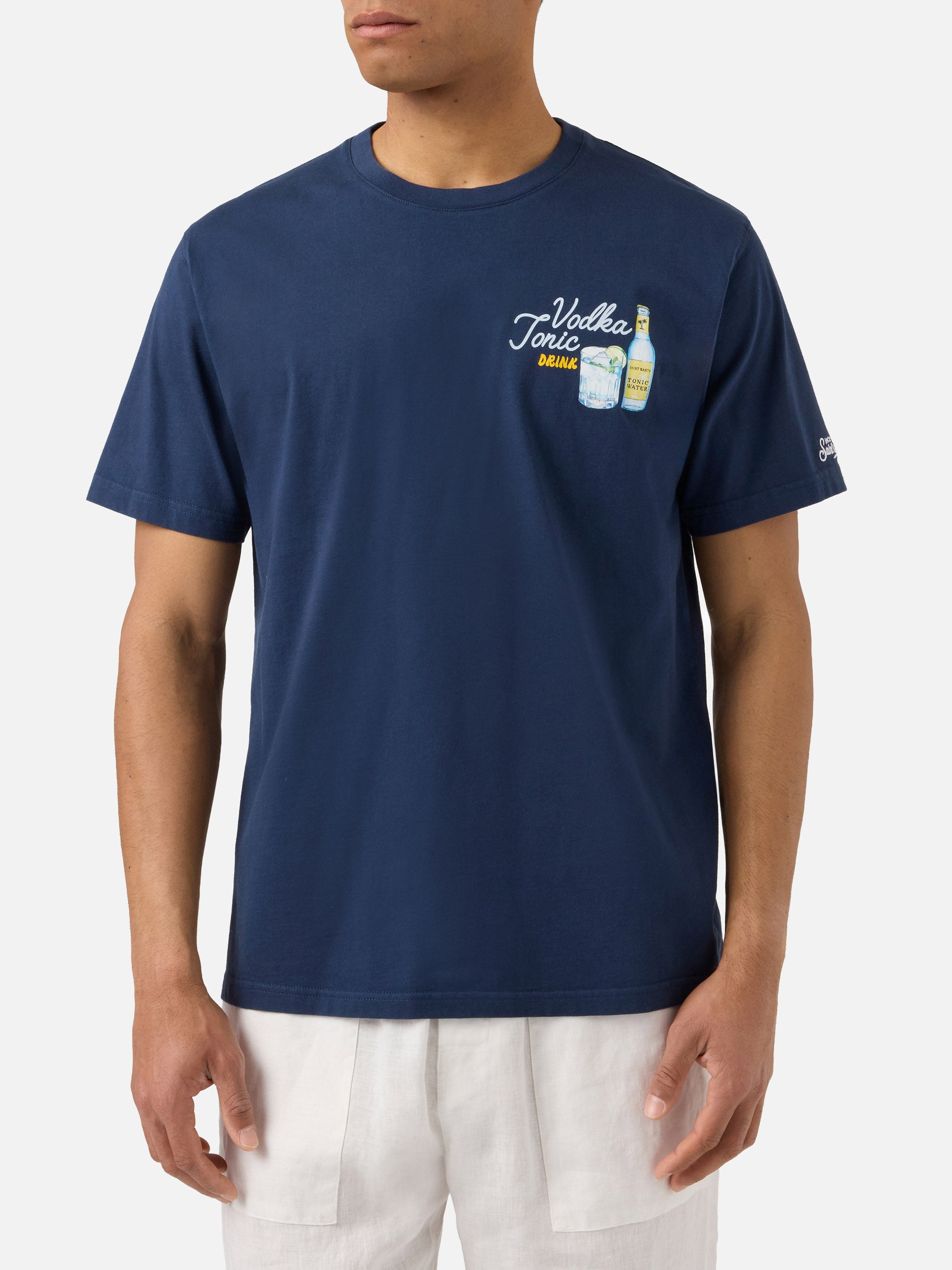 mc2-saint-barth-portland-t-shirt-da-uomo-in-puro-cotone-blu-con-illustrazione-vo image 3