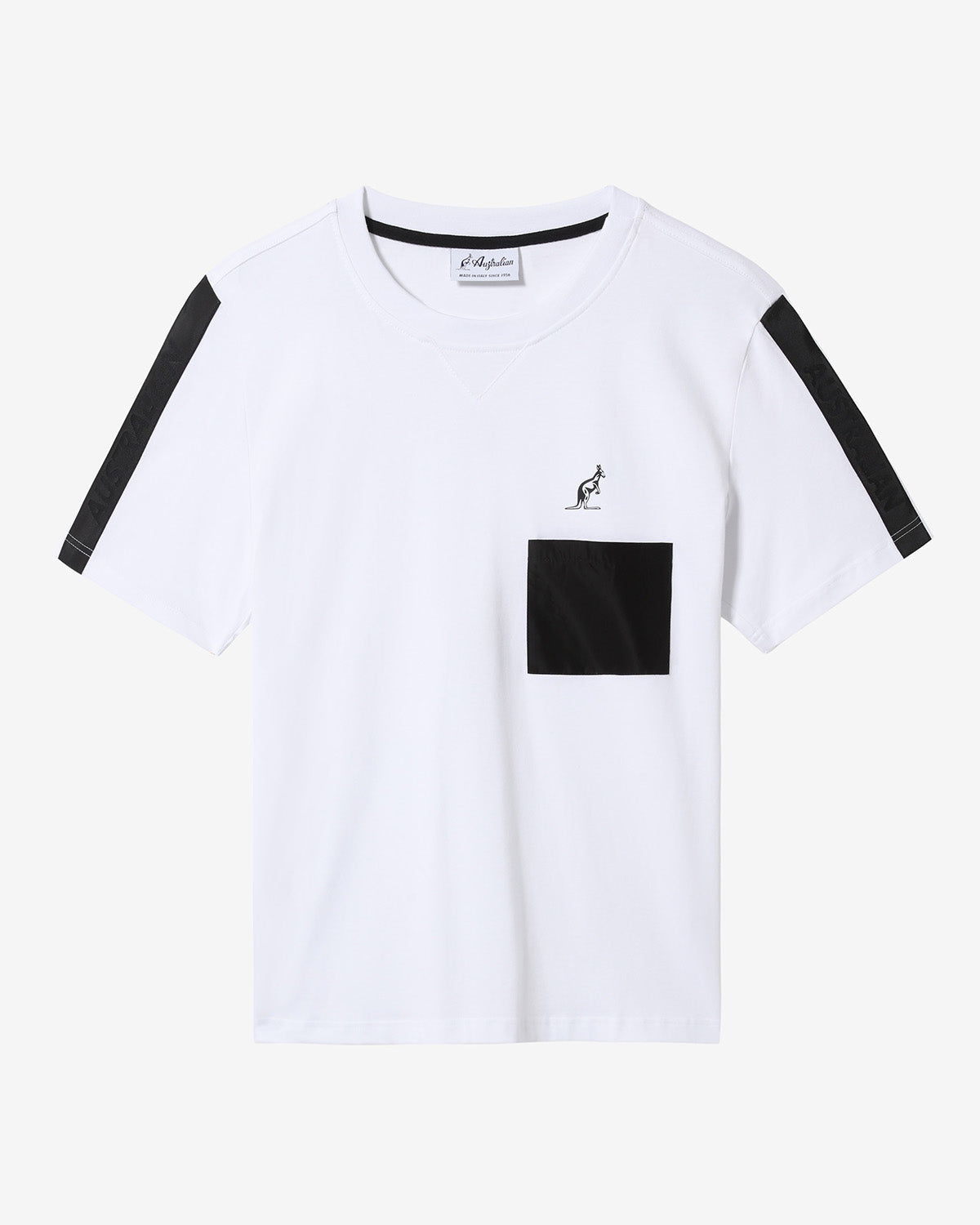 australian-impact-t-shirt-t-shirt-cotone-bianca-con-taschino image 5