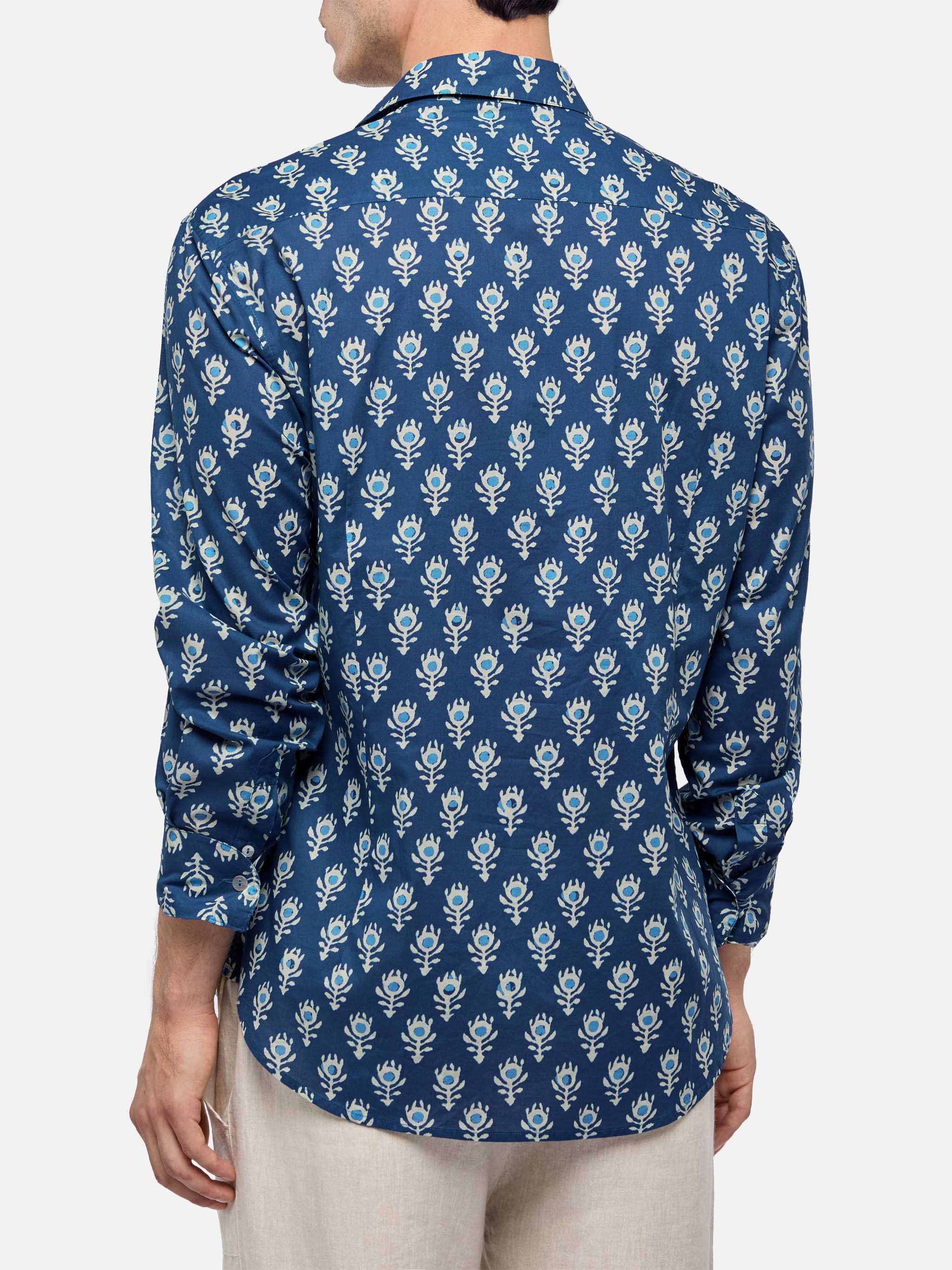 mc2-saint-barth-camicia-sikelia-uomo-in-mussola-di-cotone-stampa-boho-blu image 3
