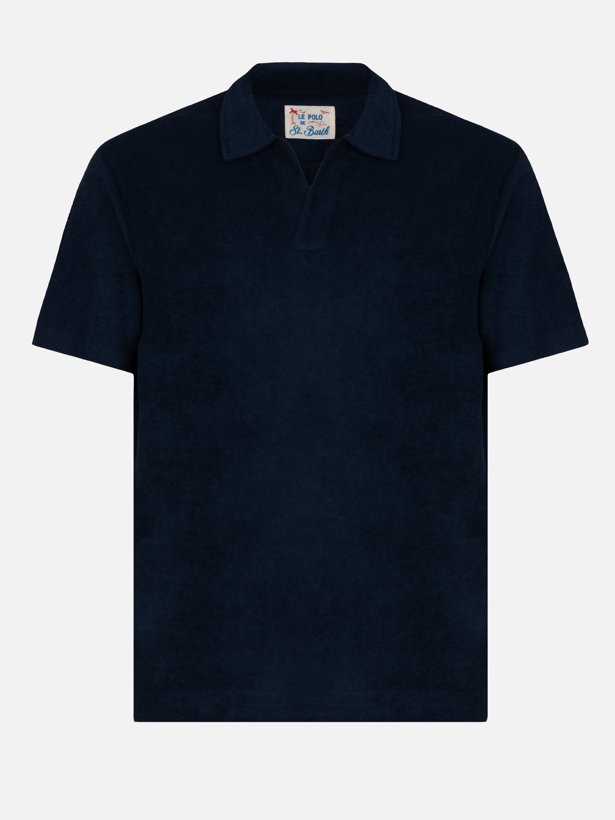 mc2-saint-barth-polo-jeremy-in-spugna-blu-navy-senza-bottoni-da-uomo image 4