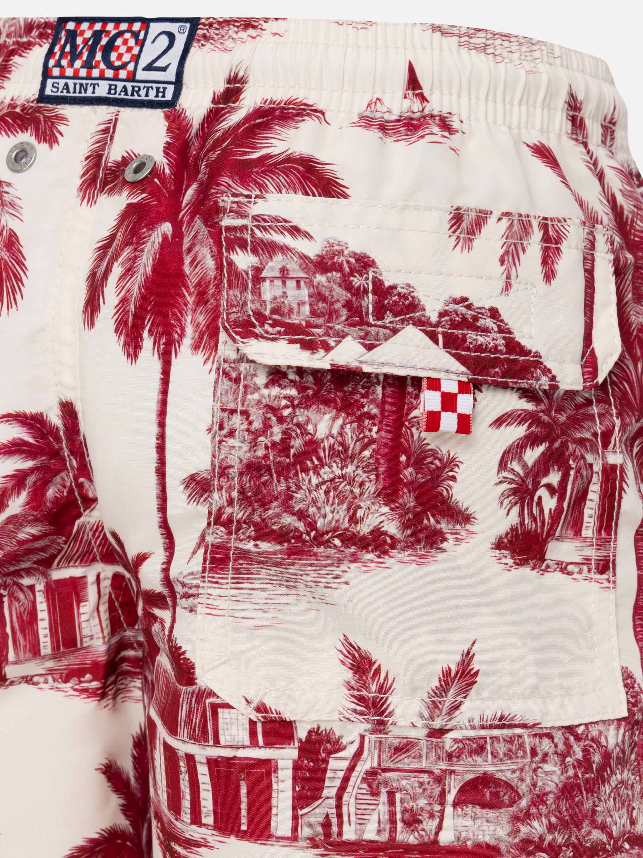 mc2-saint-barth-costume-mare-jean-bambino-media-lunghezza-toile-de-jouy-bianco image 3