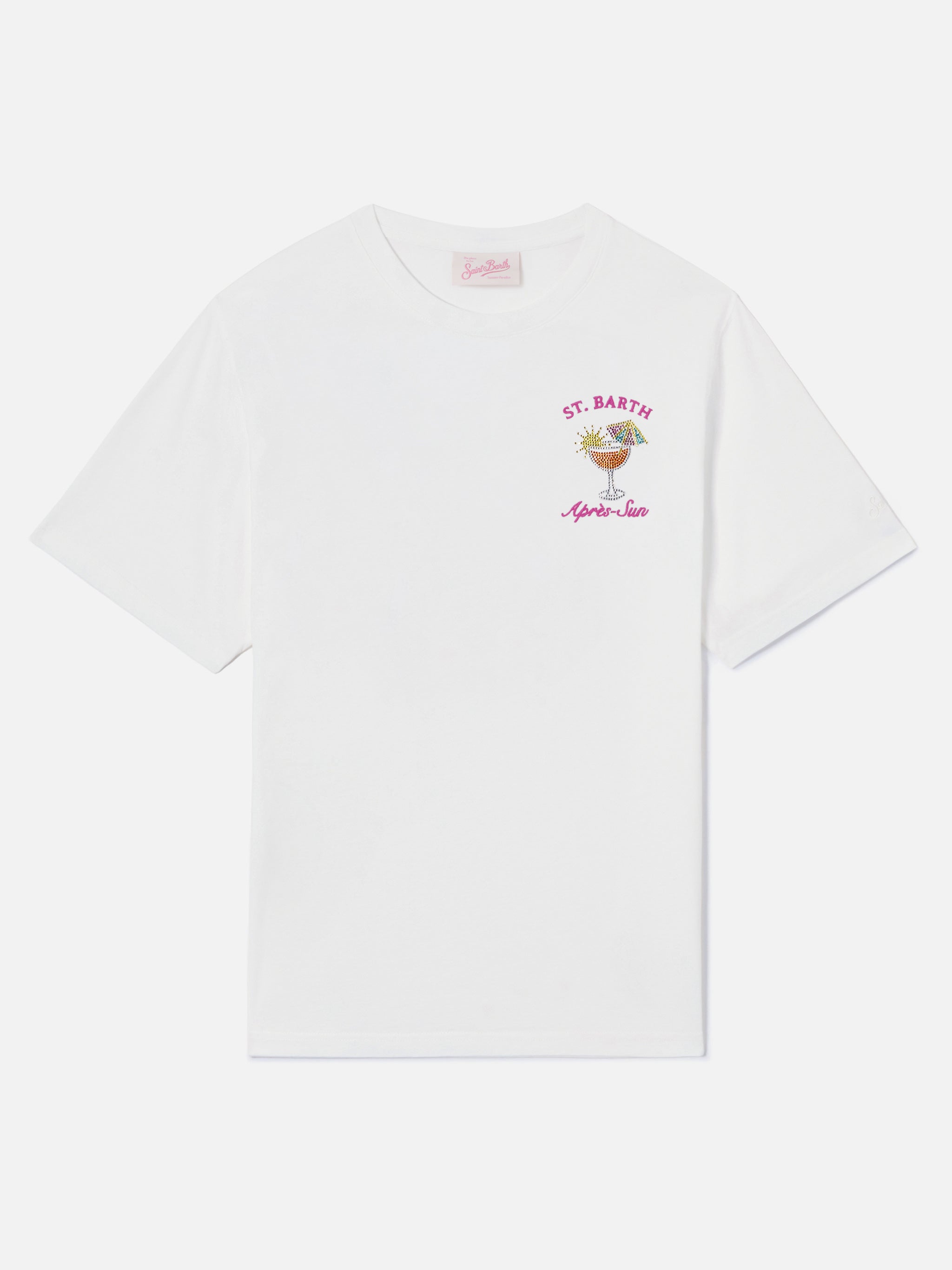 mc2-saint-barth-emilie-t-shirt-donna-bianca-apr-s-sun-strass image 4