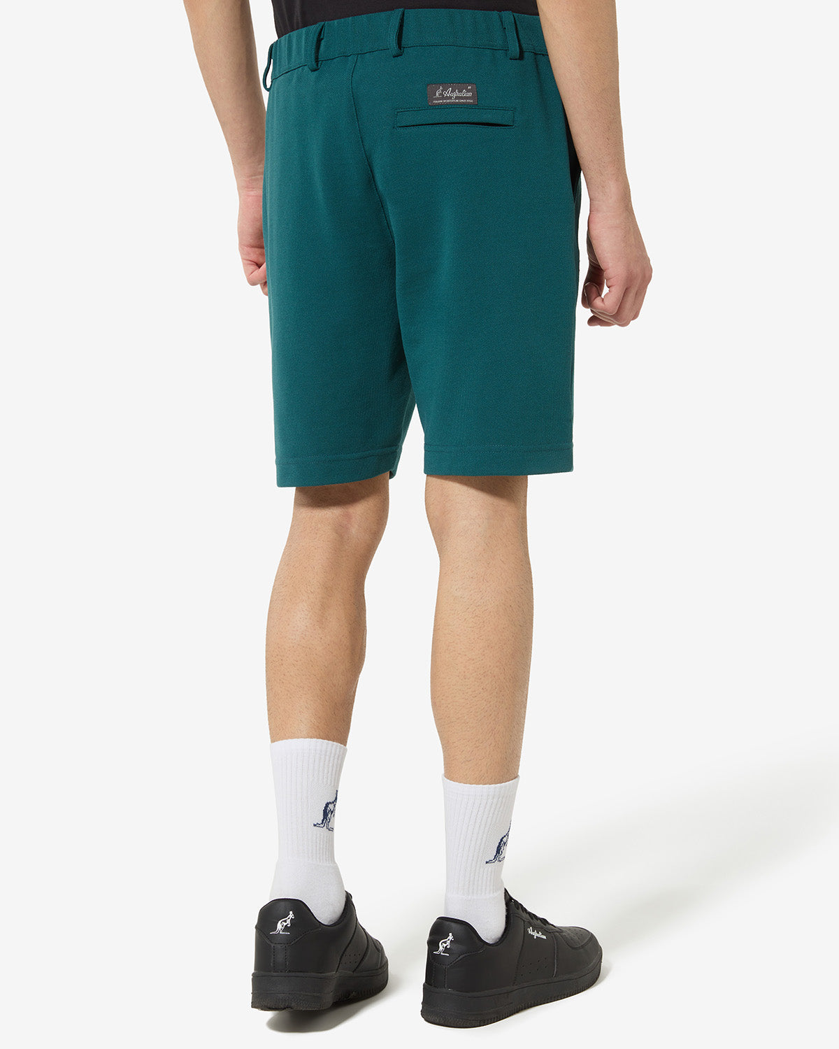 australian-club-short-pantaloncino-fixed-piquet-alloro-con-tasca-zip image 3