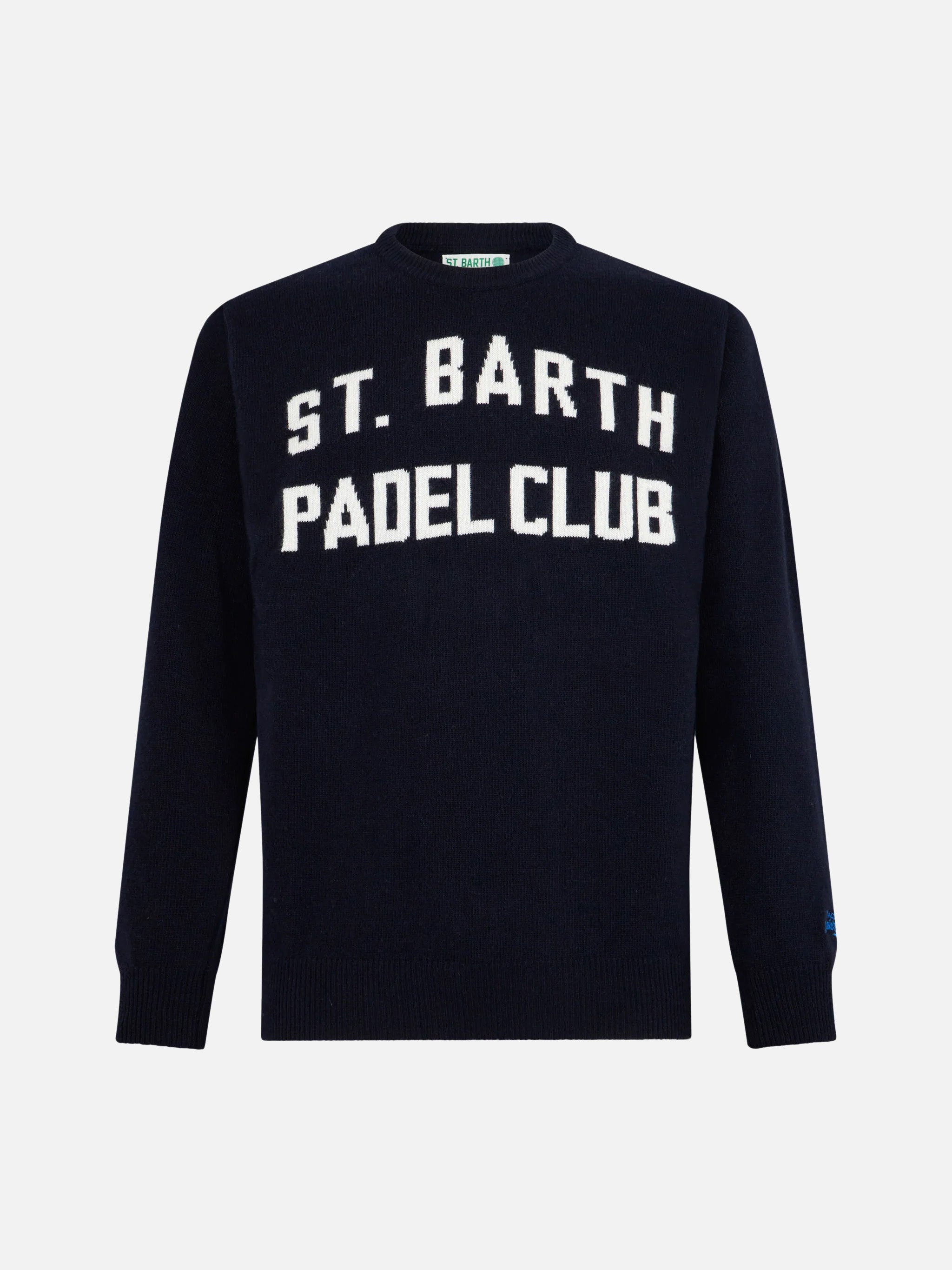 mc2-saint-barth-maglione-girocollo-uomo-st-barth-padel-club-jacquard-blu image 4