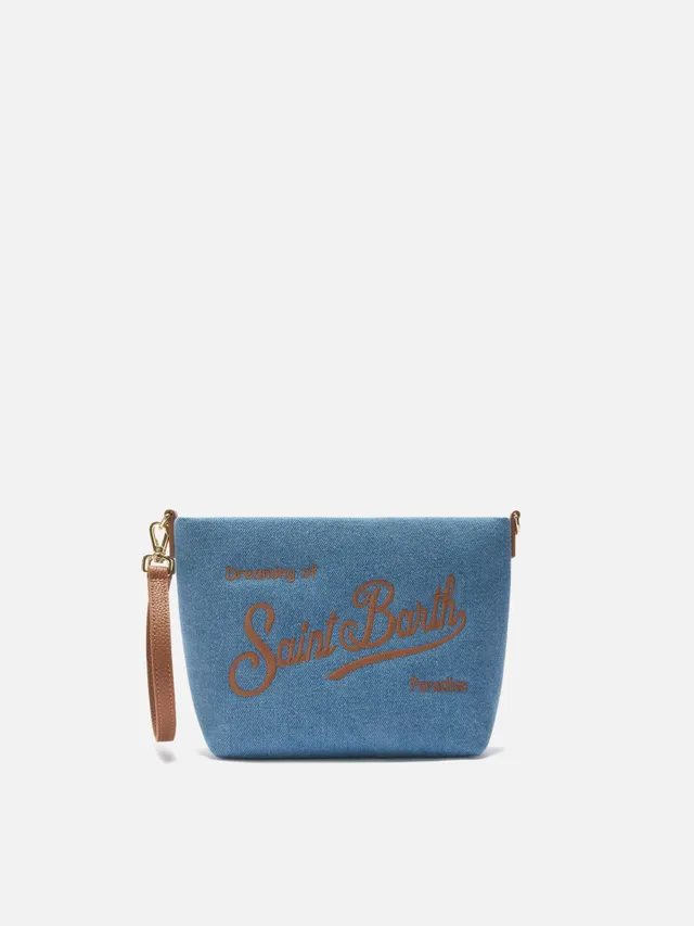 mc2-saint-barth-aline-borsa-denim-pelle-blu-marrone image 1