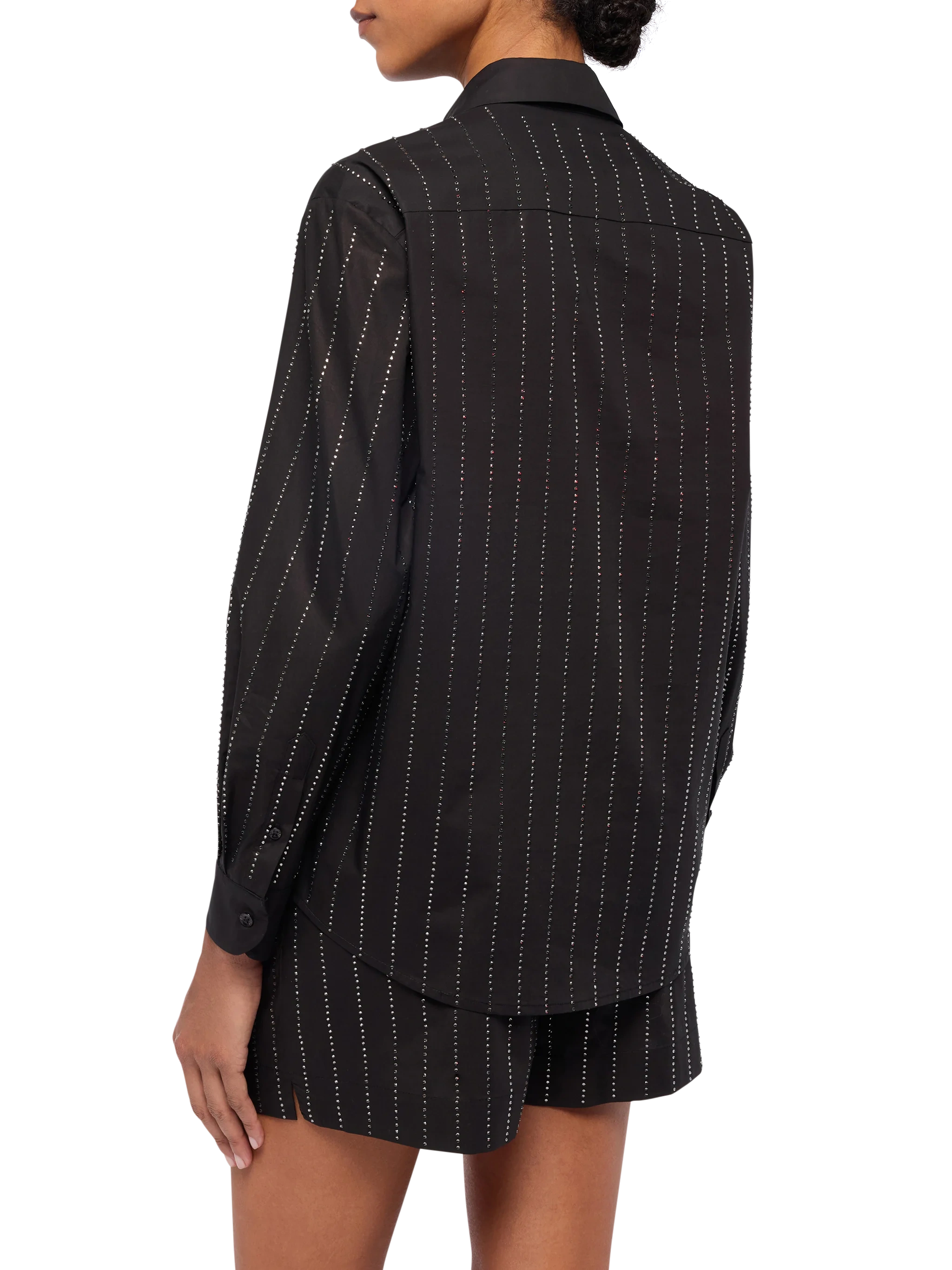 mc2-saint-barth-meredith-camicia-classica-in-popeline-di-cotone-a-righe-con-stra image 3