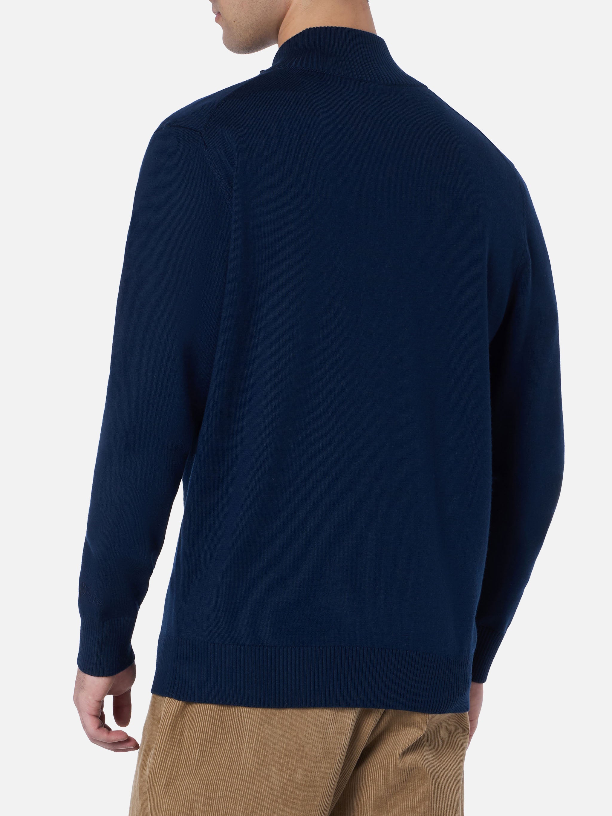 mc2-saint-barth-savile-cardigan-uomo-in-lana-merino-blu-navy image 3