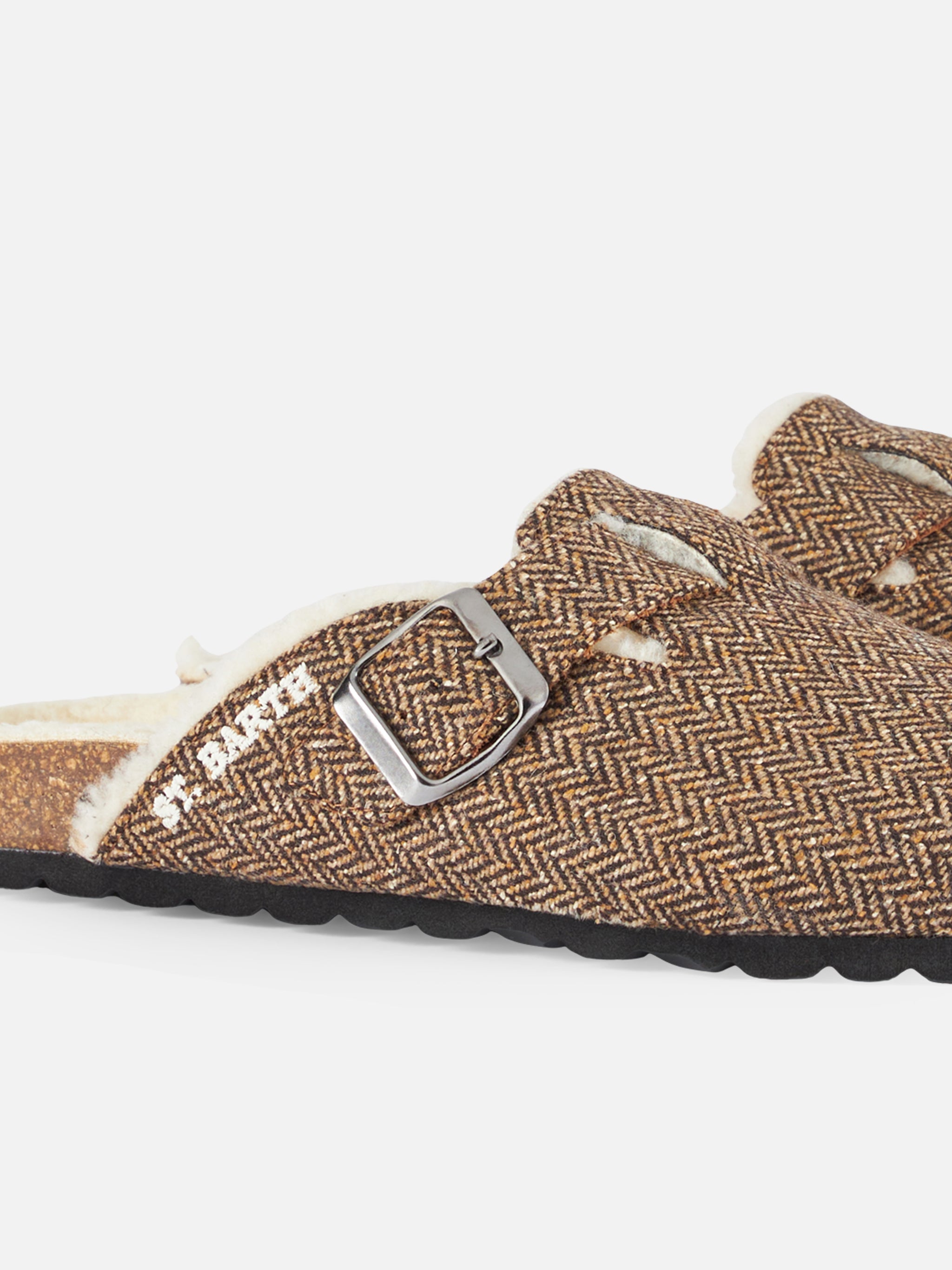 zoccoli-sandal-mc2-saint-barth-in-tessuto-effetto-lana-con-motivo-herringbone image 3