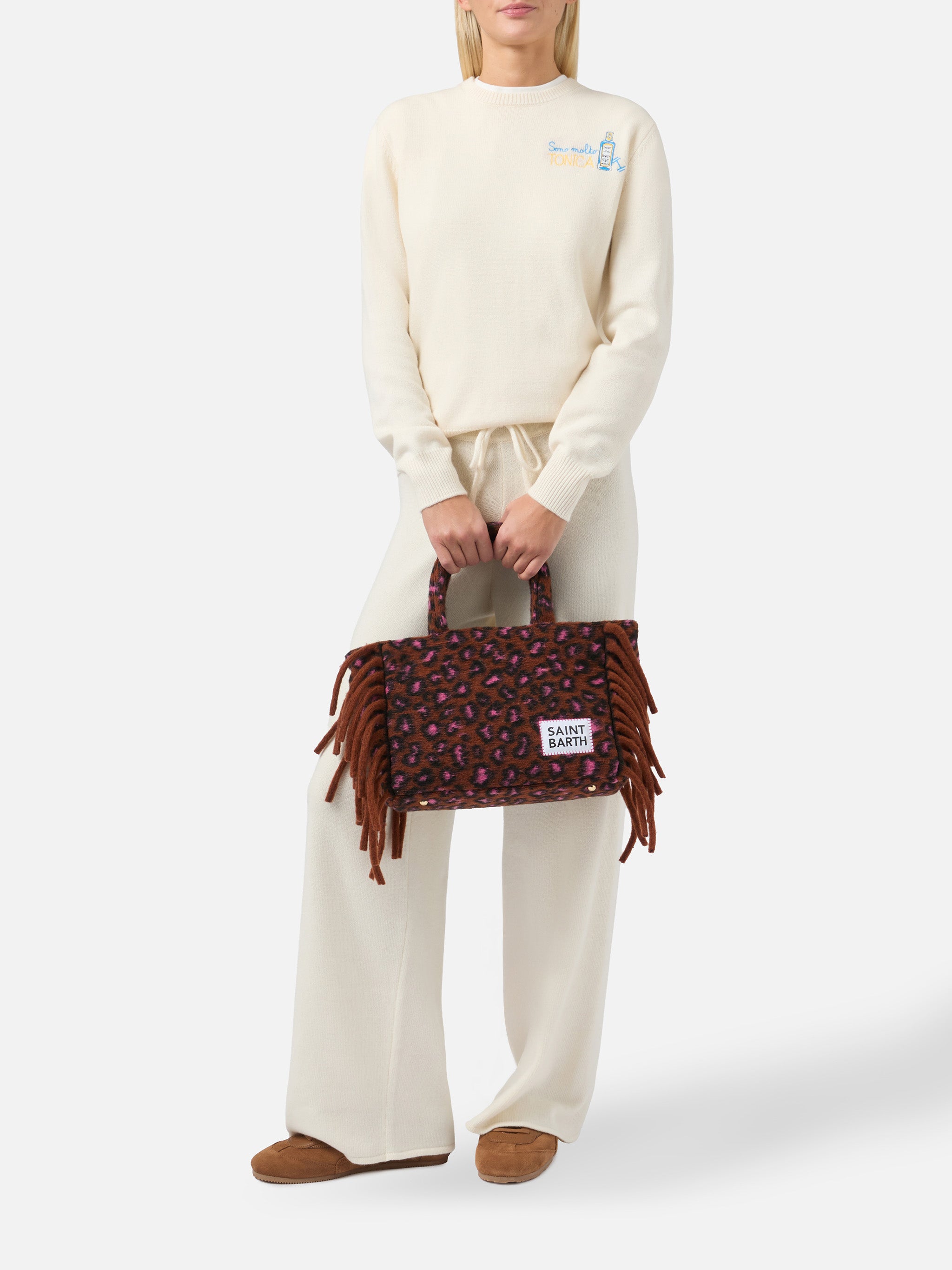 mc2-saint-barth-borsa-colette-blanket-borsa-a-mano-stampa-animalier-verde-con-fr image 2