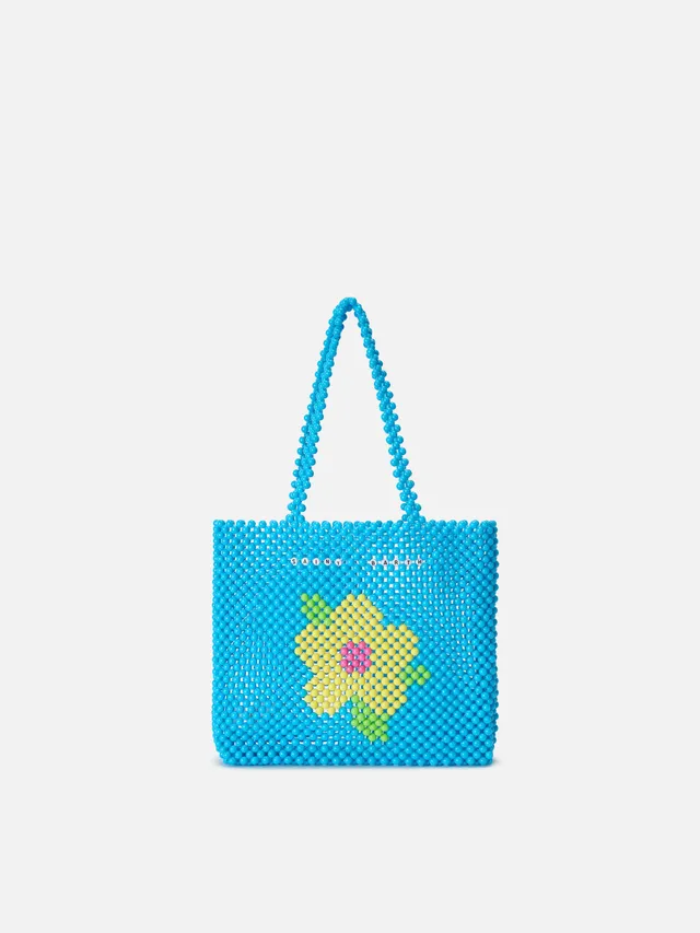 mc2-saint-barth-beaded-shopper-bag-borsa-a-spalla-turchese-con-perline image 1