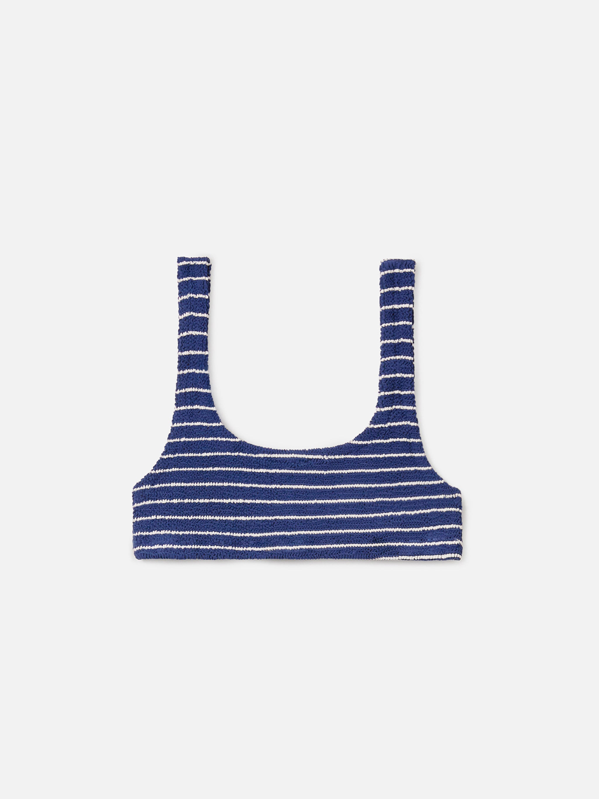 mc2-saint-barth-top-bikini-naima-bralette-crinkle-blu-a-righe-donna image 1