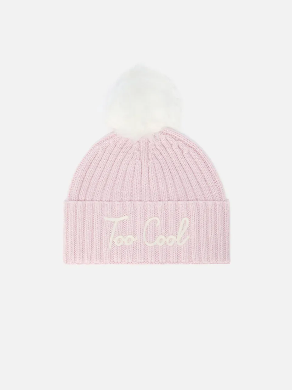 mc2-saint-barth-wengen-berretto-rosa-too-cool-cashmere-pompon image 1