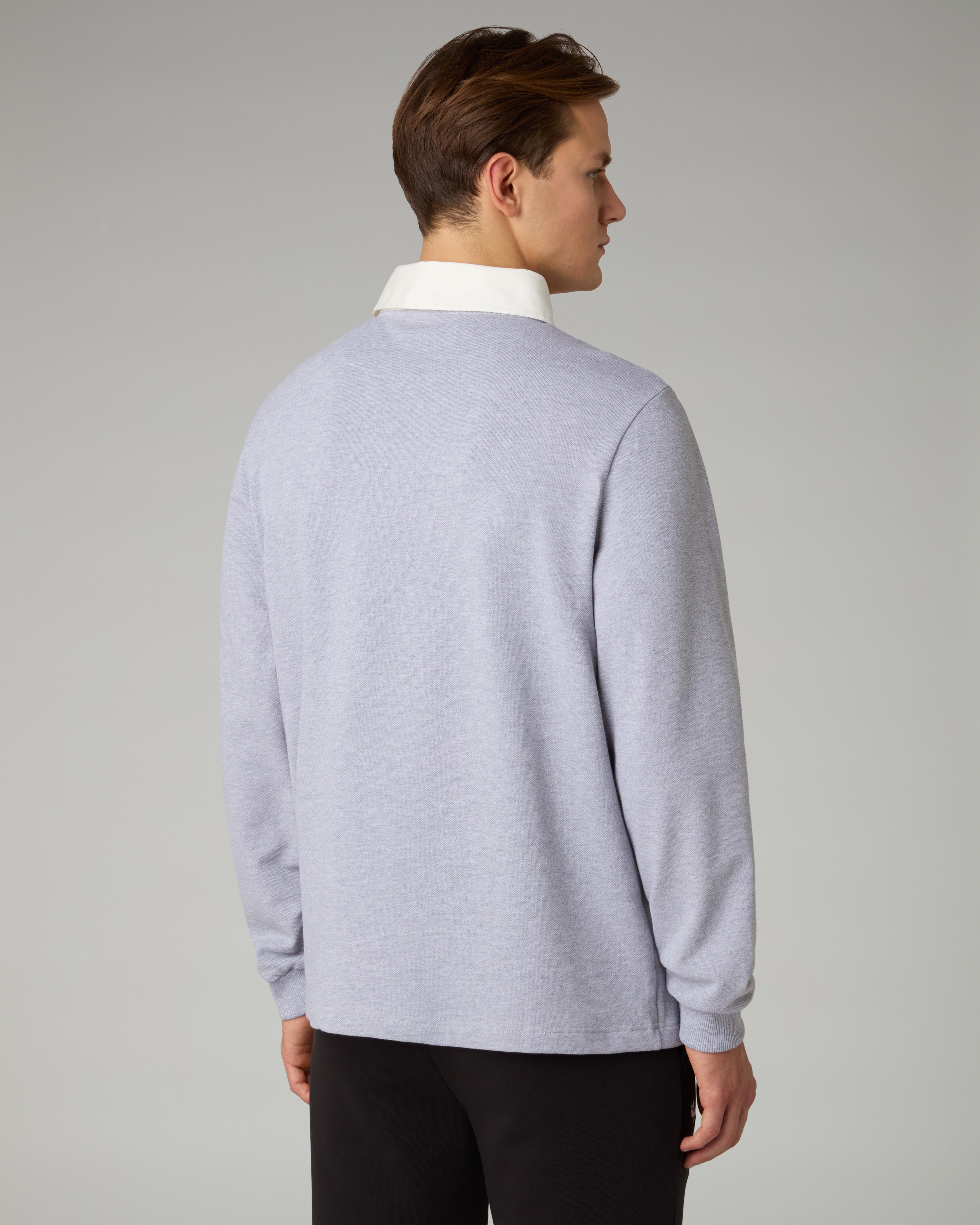 australian-academy-polo-shirt-piqu-regular-grigio-melange image 3