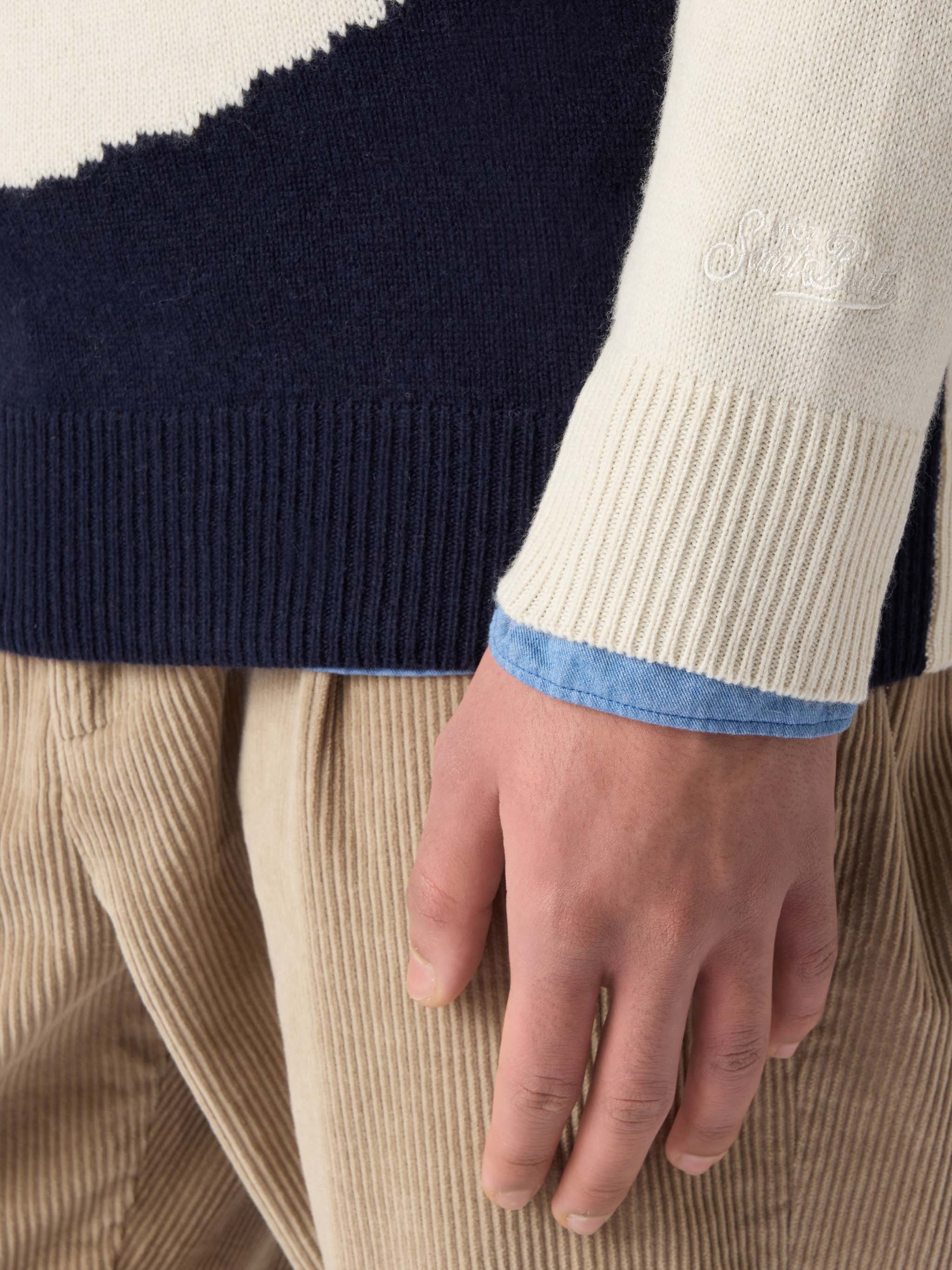 mc2-saint-barth-heron-maglione-girocollo-uomo-st-moritz-jacquard-bianco image 4