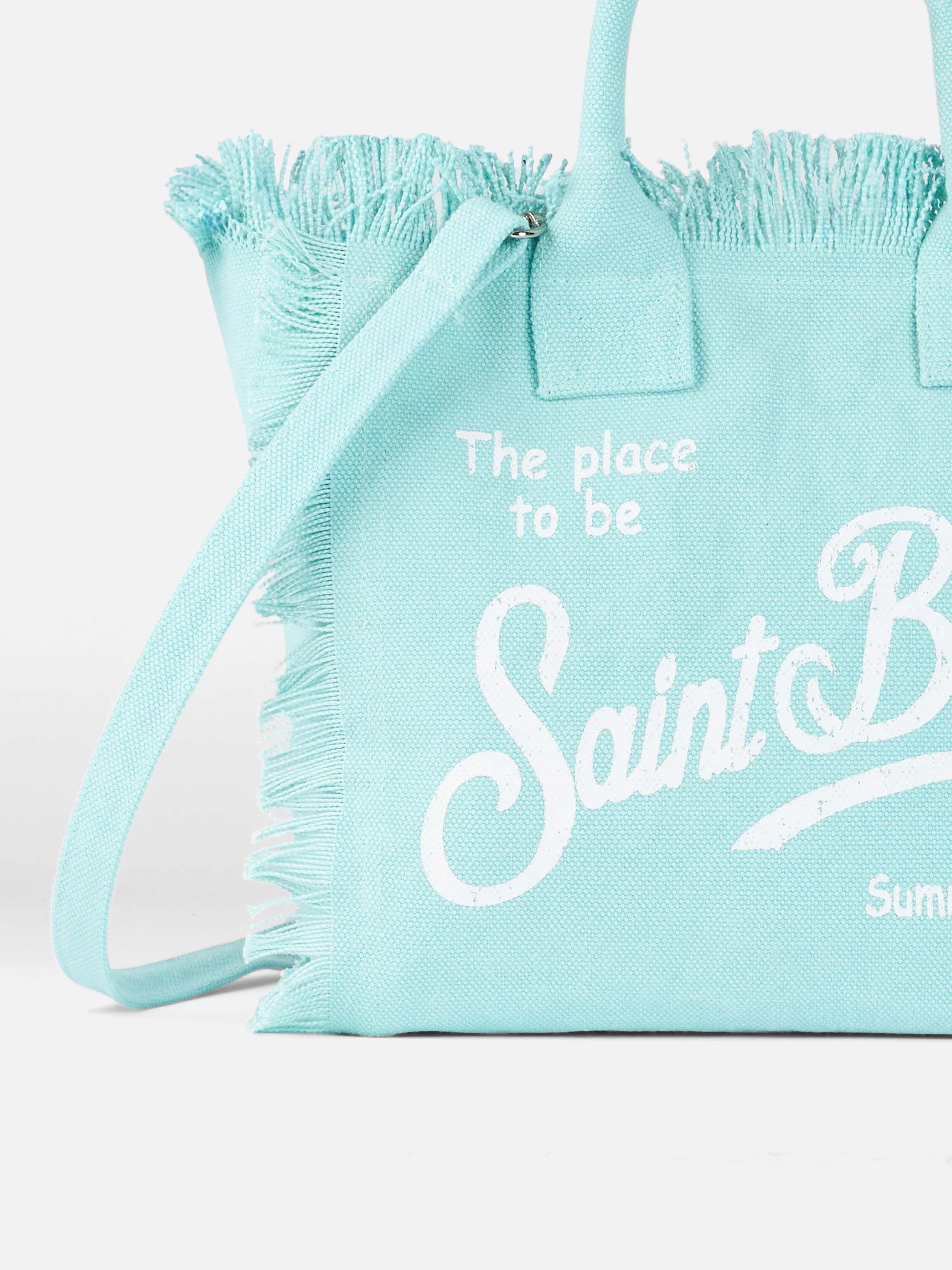 mc2-saint-barth-colette-borsa-mare-canvas-cotone-verde-acqua image 4