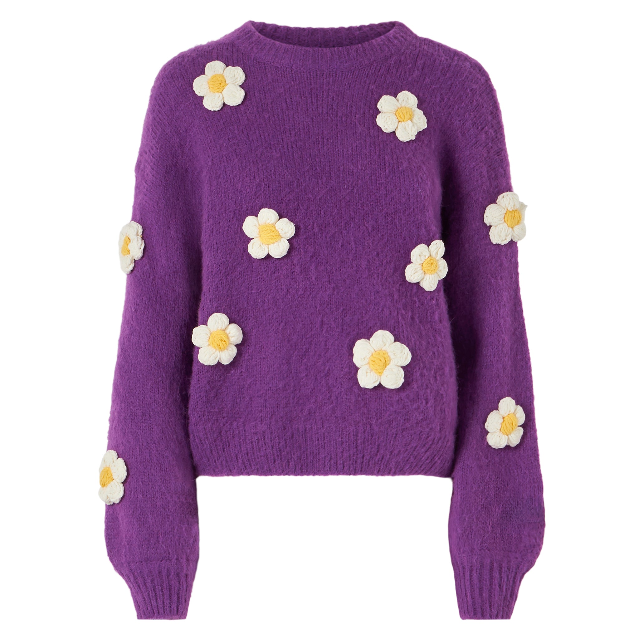 mc2-saint-barth-danya-soft-maglione-girocollo-viola-con-applicazioni-margherite image 4