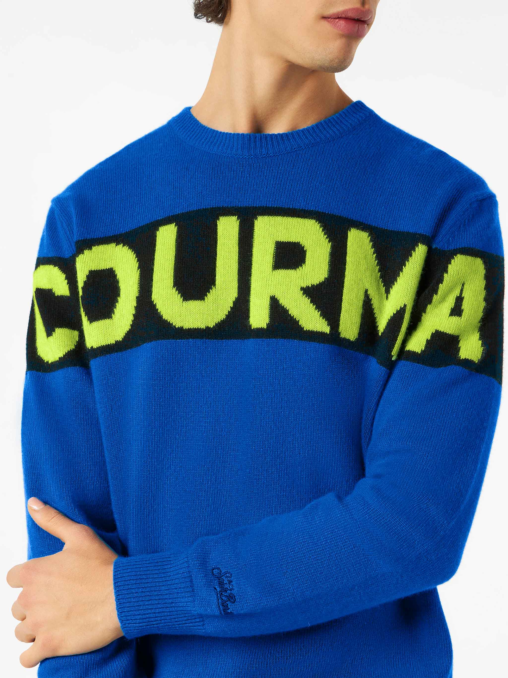 mc2-saint-barth-maglione-girocollo-heron-courma-blu-misto-cashmere-uomo image 2
