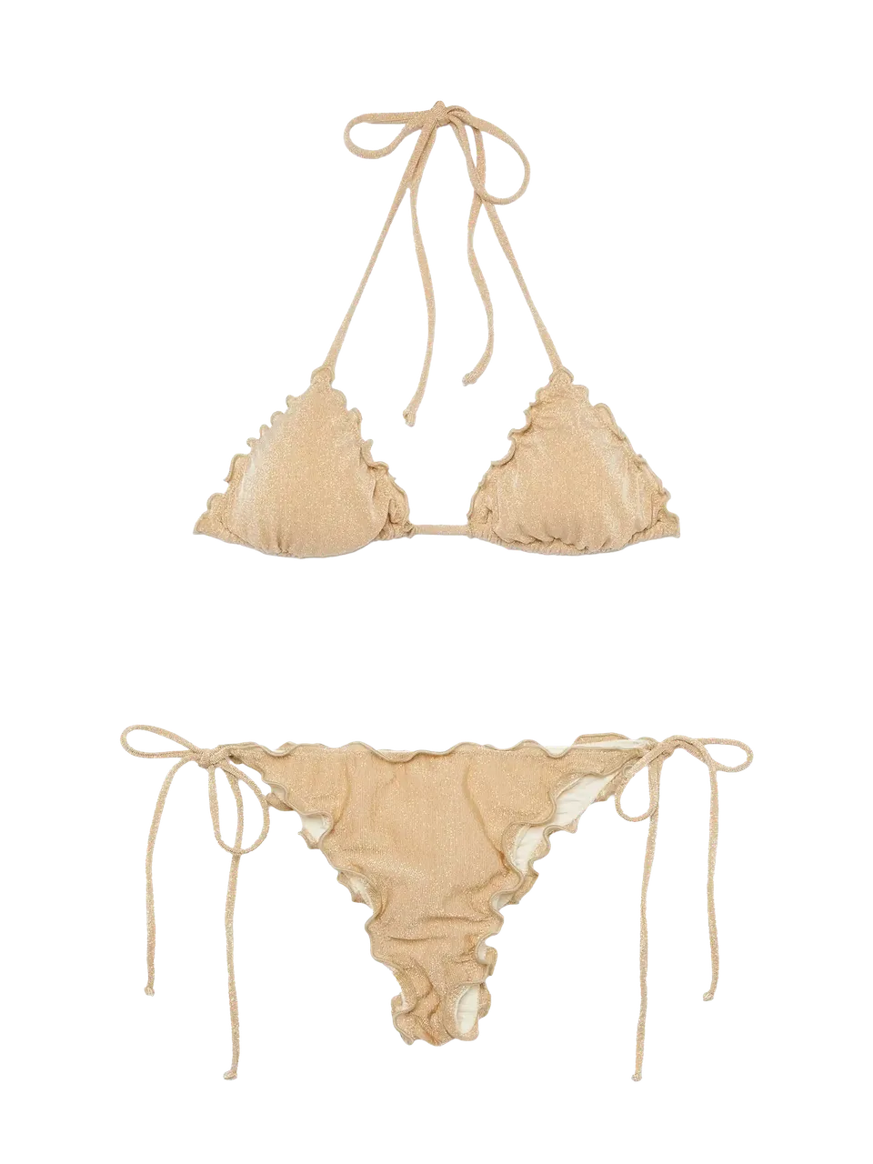 mc2-saint-barth-bikini-sagittarius-miami-lurex-oro-top-triangolo-donna-con-coppe image 1