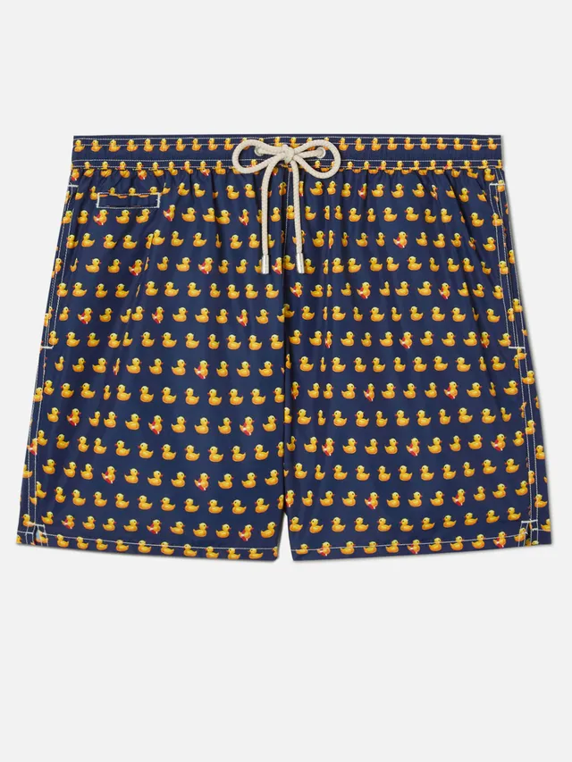 mc2-saint-barth-lighting-micro-costume-mare-uomo-navy-con-paperelle-gialle image 1