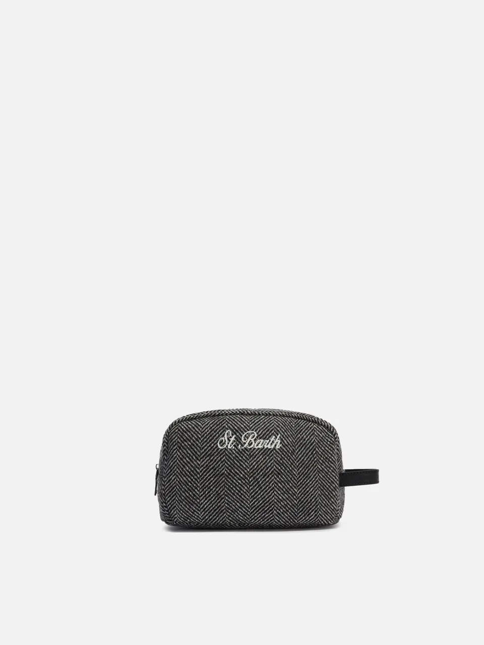mc2-saint-barth-westwood-wool-vanity-case-misto-lana-spinato-nero-26x16x12-cm image 1
