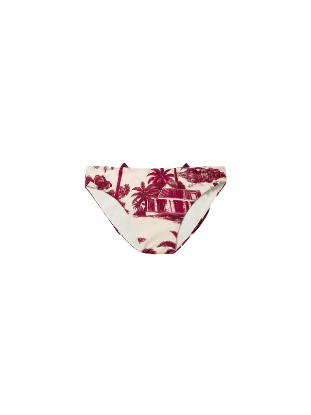 mc2-saint-barth-madame-slip-mare-bambina-toile-de-jouy-bianco-con-fiocco image 1