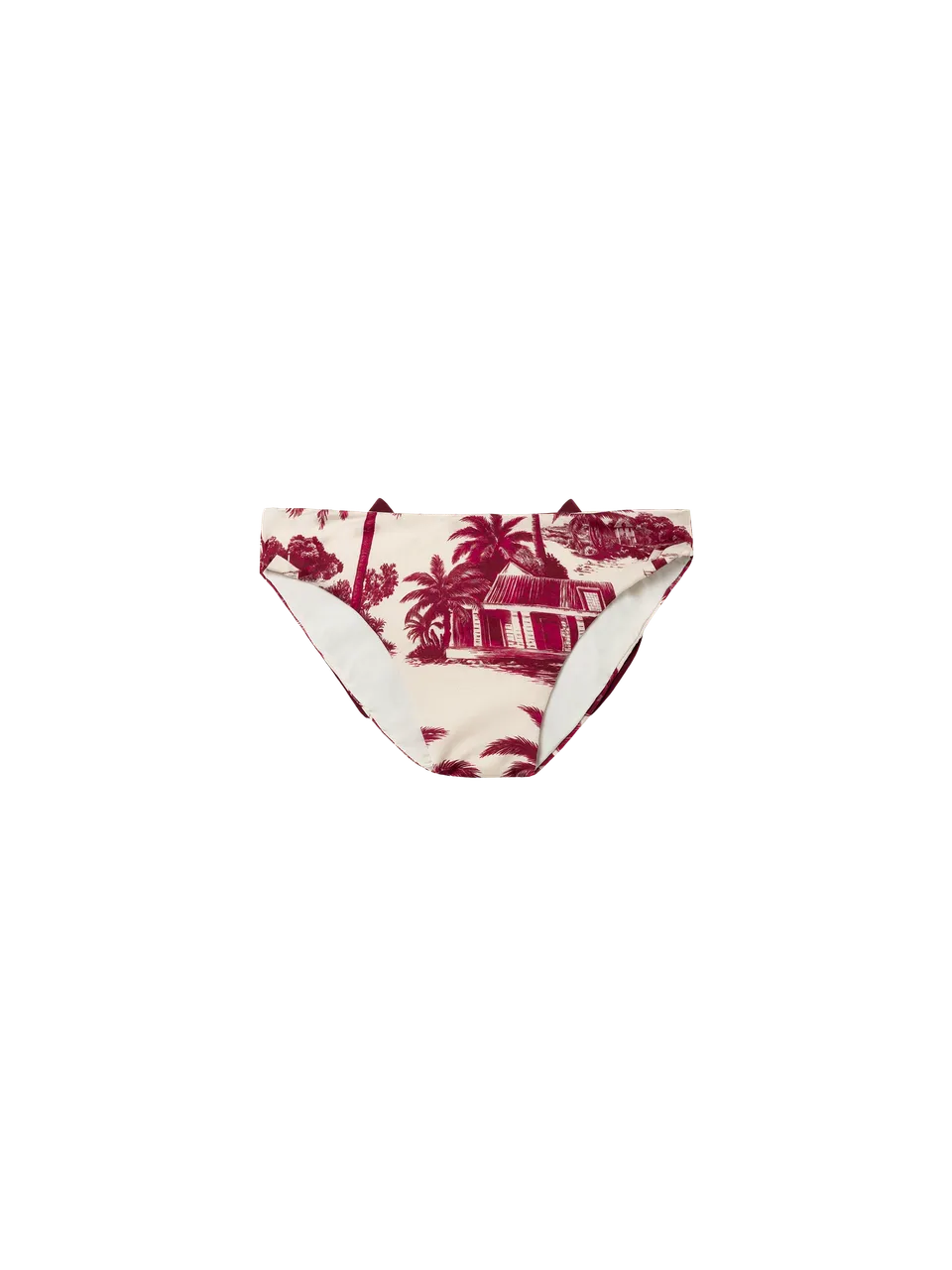 mc2-saint-barth-madame-slip-mare-bambina-toile-de-jouy-bianco-con-fiocco image 1