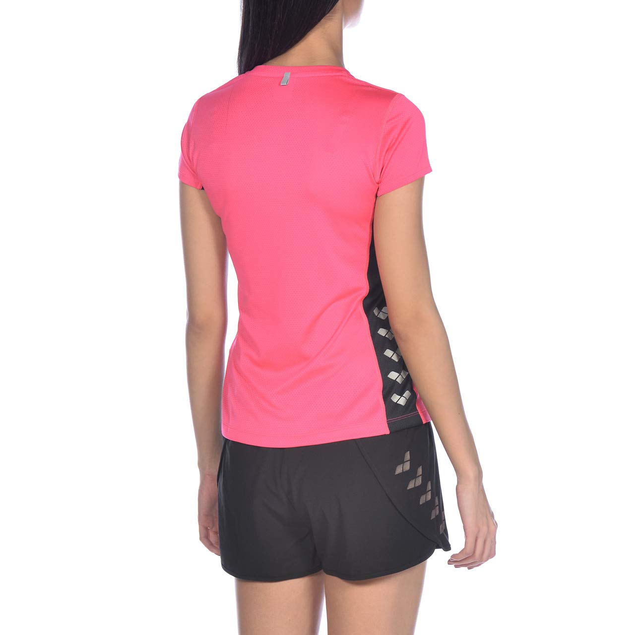 arena-w-run-s-s-mesh-solid-maglietta-running-donna-maniche-corte image 2