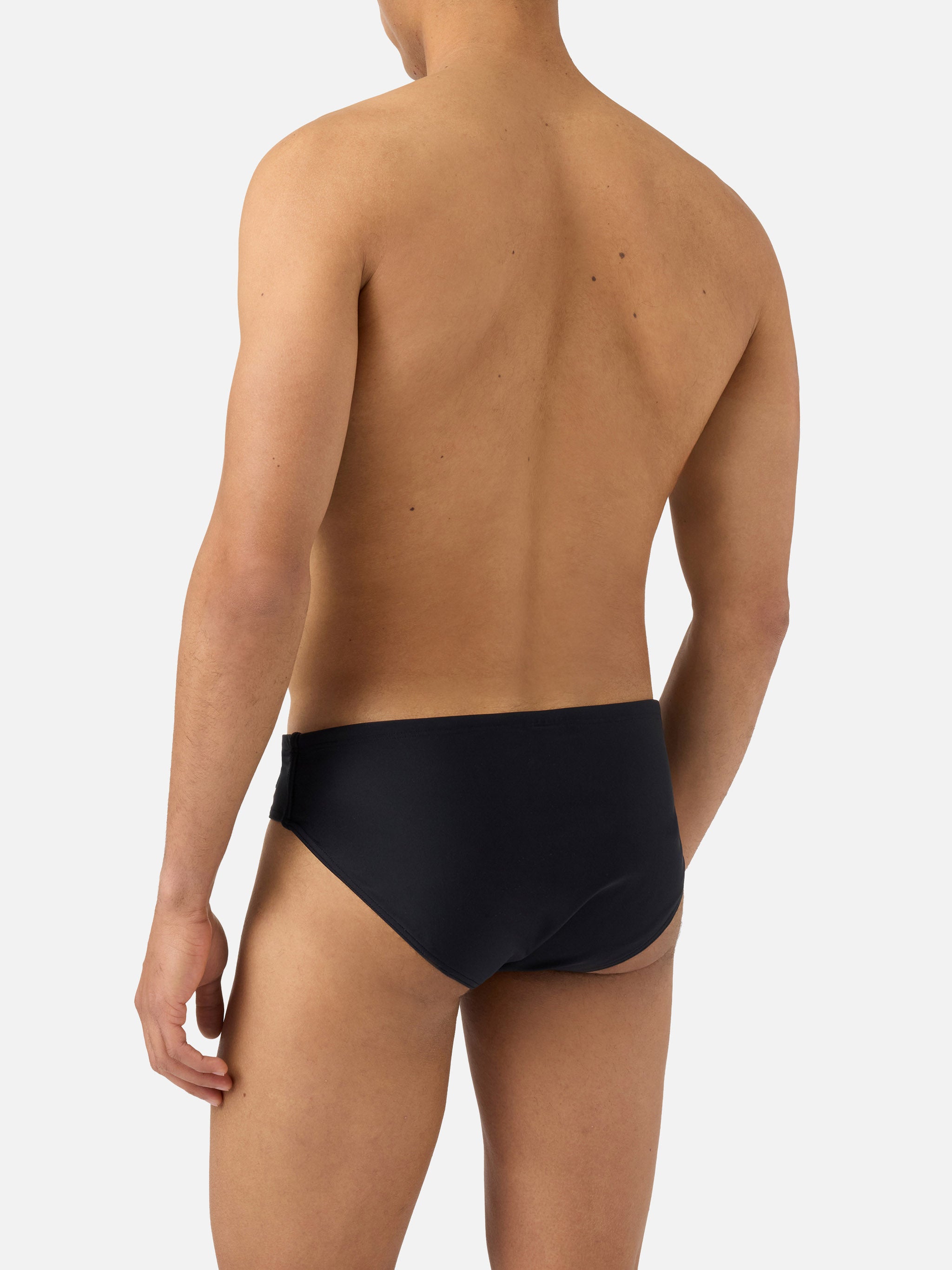 mc2-saint-barth-slip-mare-cayo-nero-tinta-unita-con-protezione-upf-50 image 5