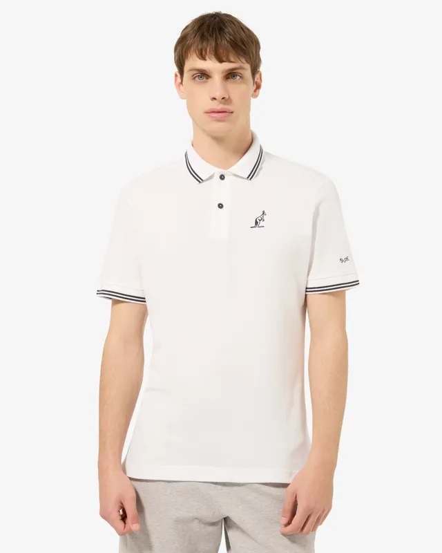 australian-dna-polo-shirt-piquet-bianco-regular-fit-uomo image 1