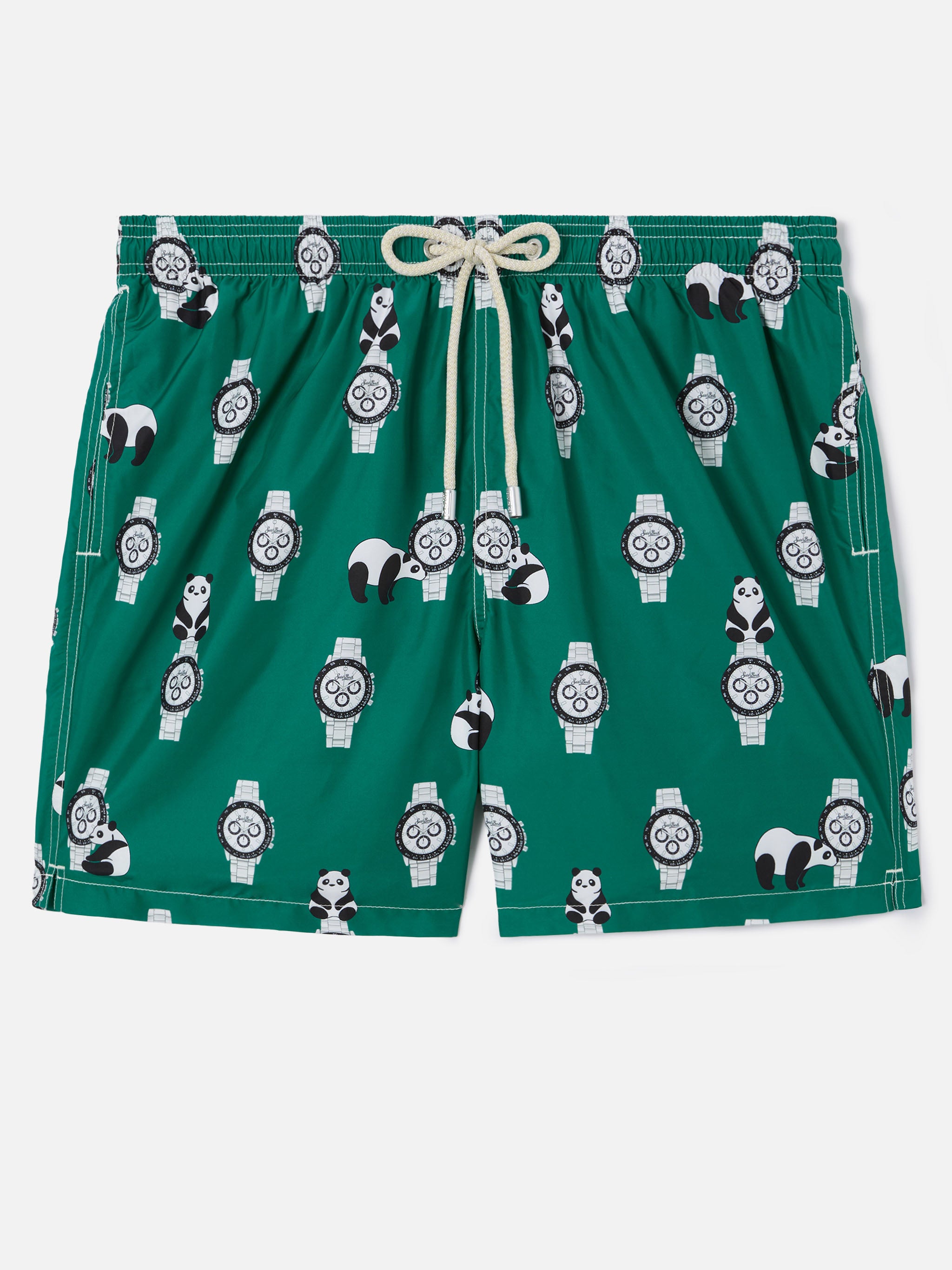 mc2-saint-barth-lighting-costume-uomo-verde-stampa-panda-orologi image 1